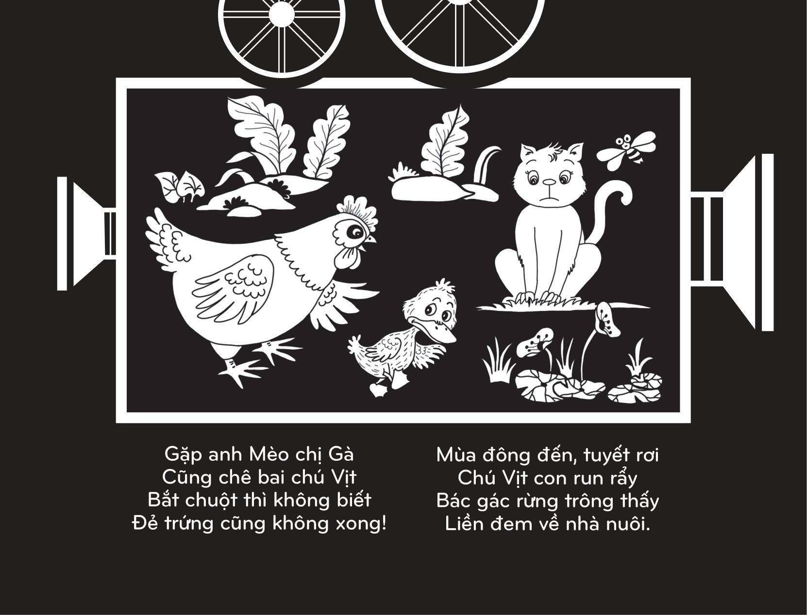 sách chiếu bóng - cinema book - rạp chiếu phim trong sách - vịt con xấu xí - Ảnh 8