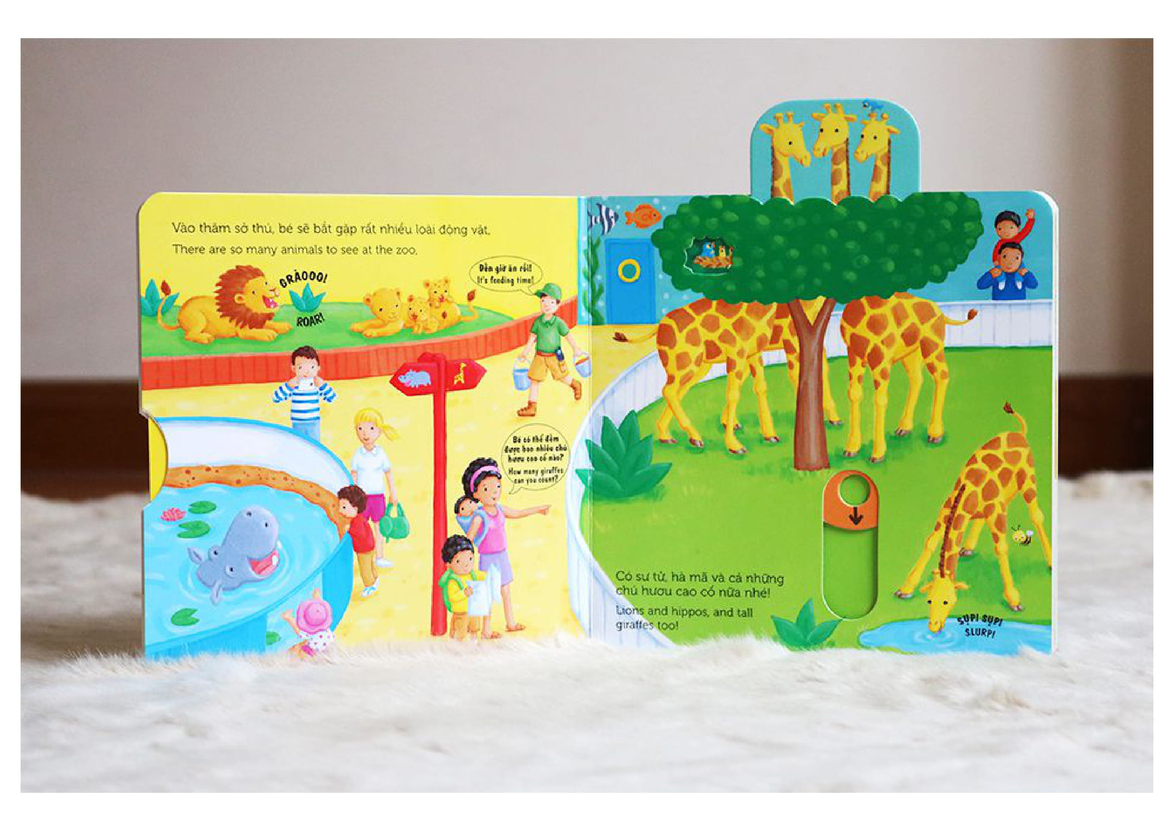 sách chuyển động - busy - zoo - sở thú - Ảnh 3