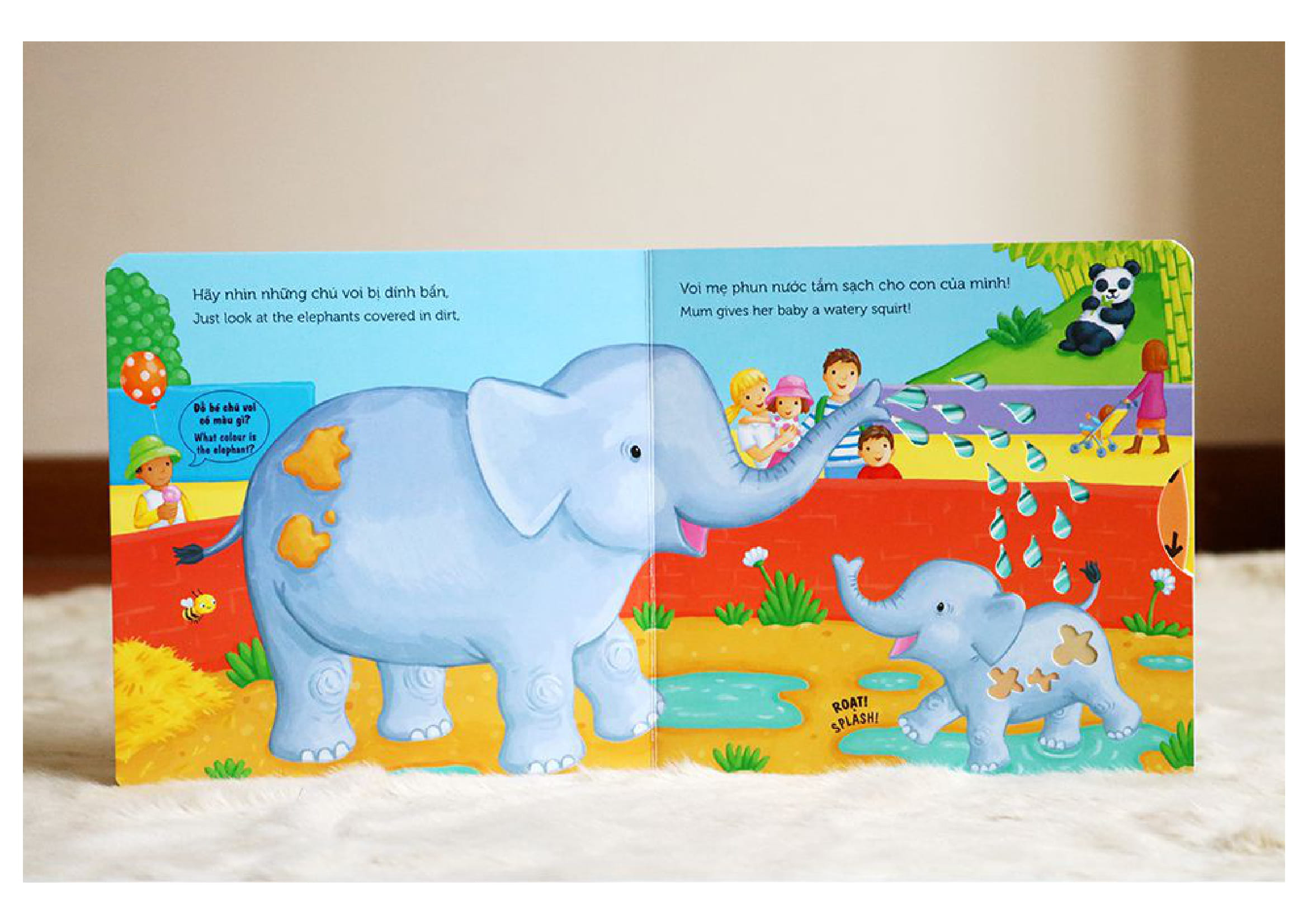 sách chuyển động - busy - zoo - sở thú - Ảnh 5