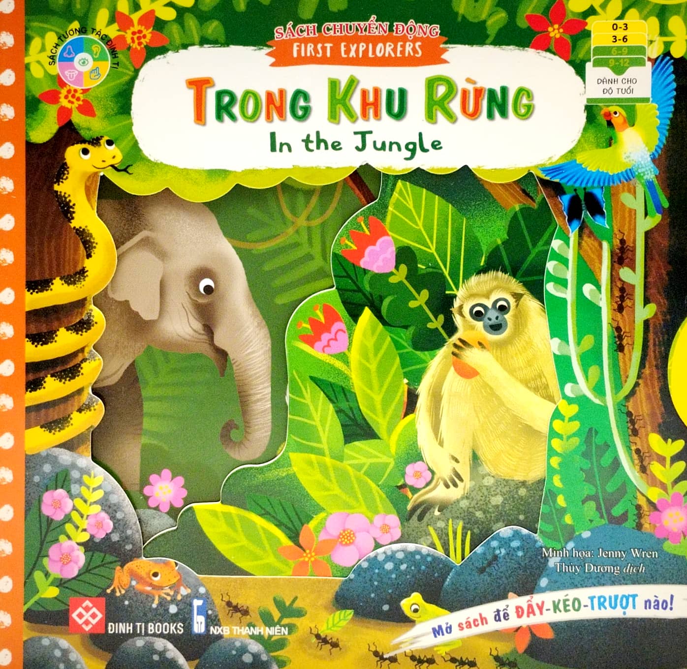 sách chuyển động - first explorers - in the jungle - trong khu rừng - Ảnh 2