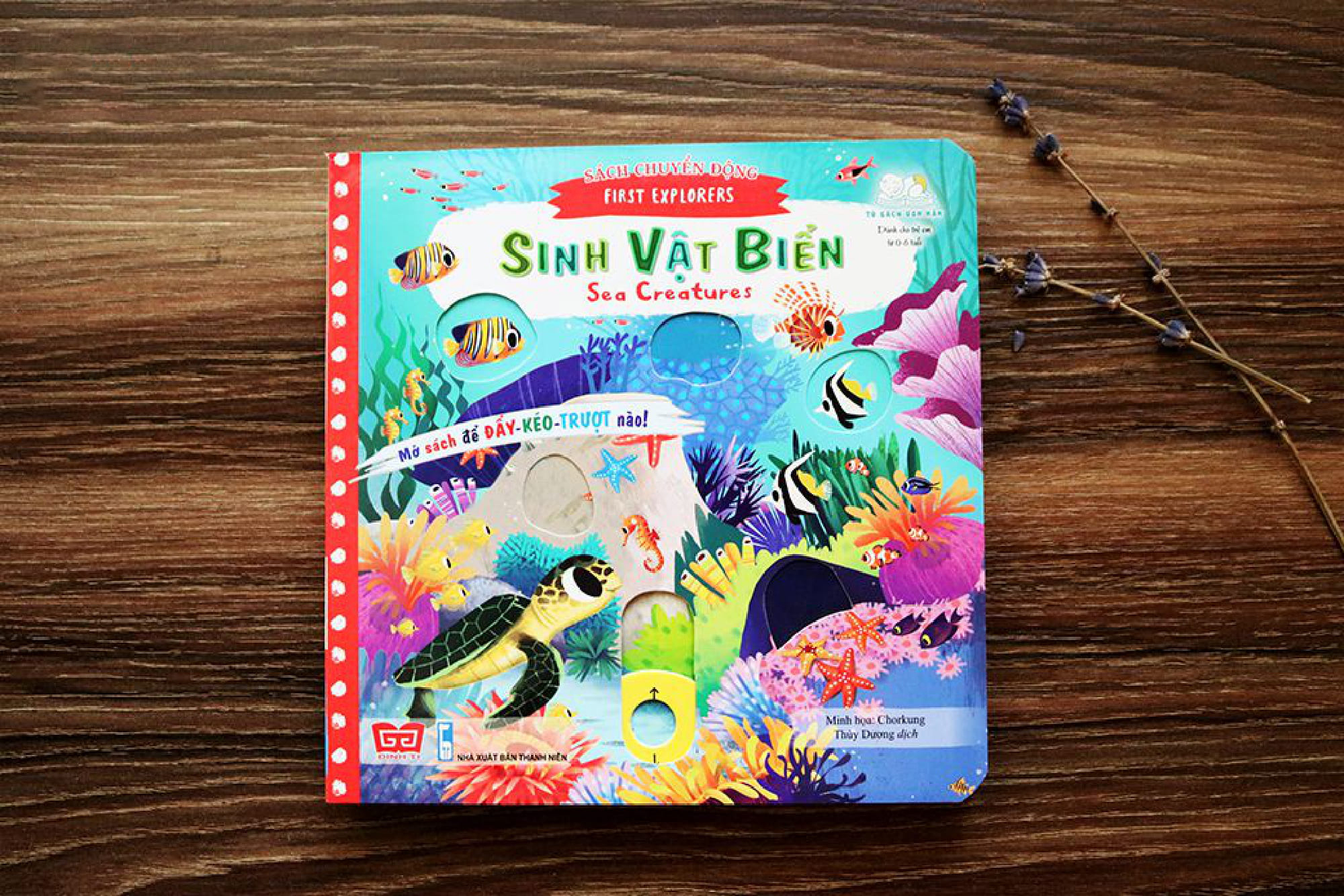 sách chuyển động - first explorers - sea creatures - sinh vật biển - Ảnh 3
