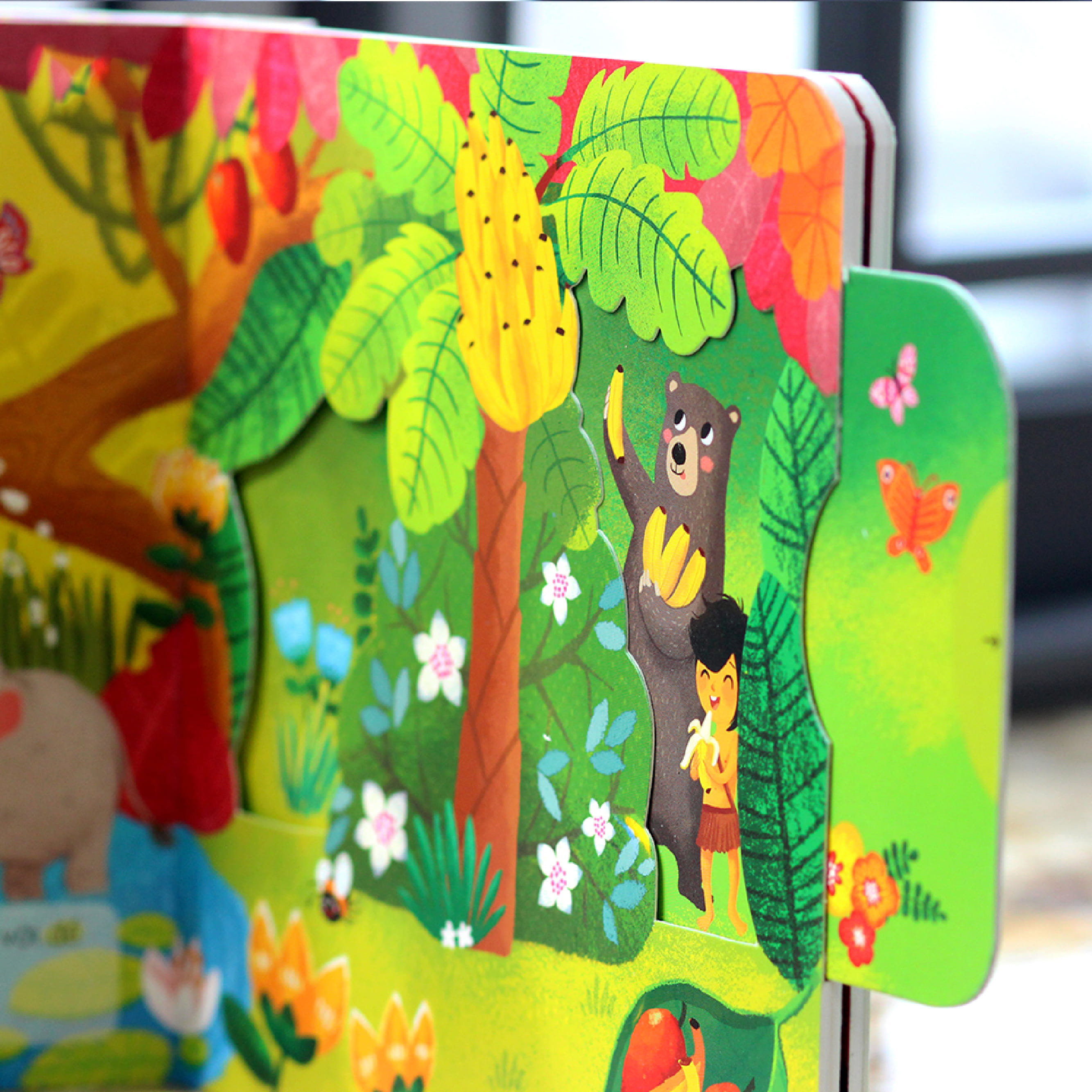 sách chuyển động - first stories - the jungle book - cậu bé rừng xanh - Ảnh 2