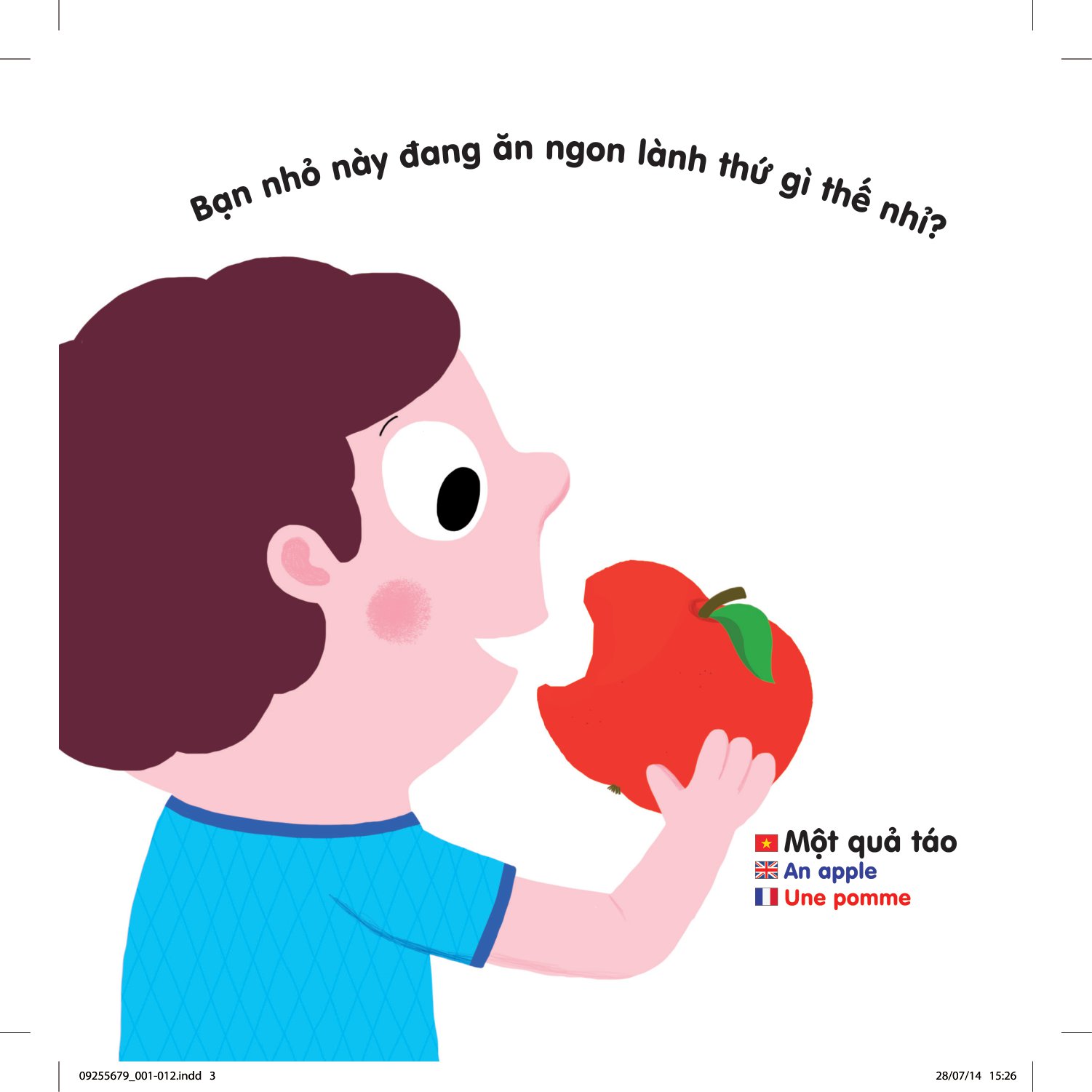 sách chuyển động thông minh đa ngữ việt - anh - pháp: các loại hoa quả - fruits - les fruits (tái bản) - Ảnh 3