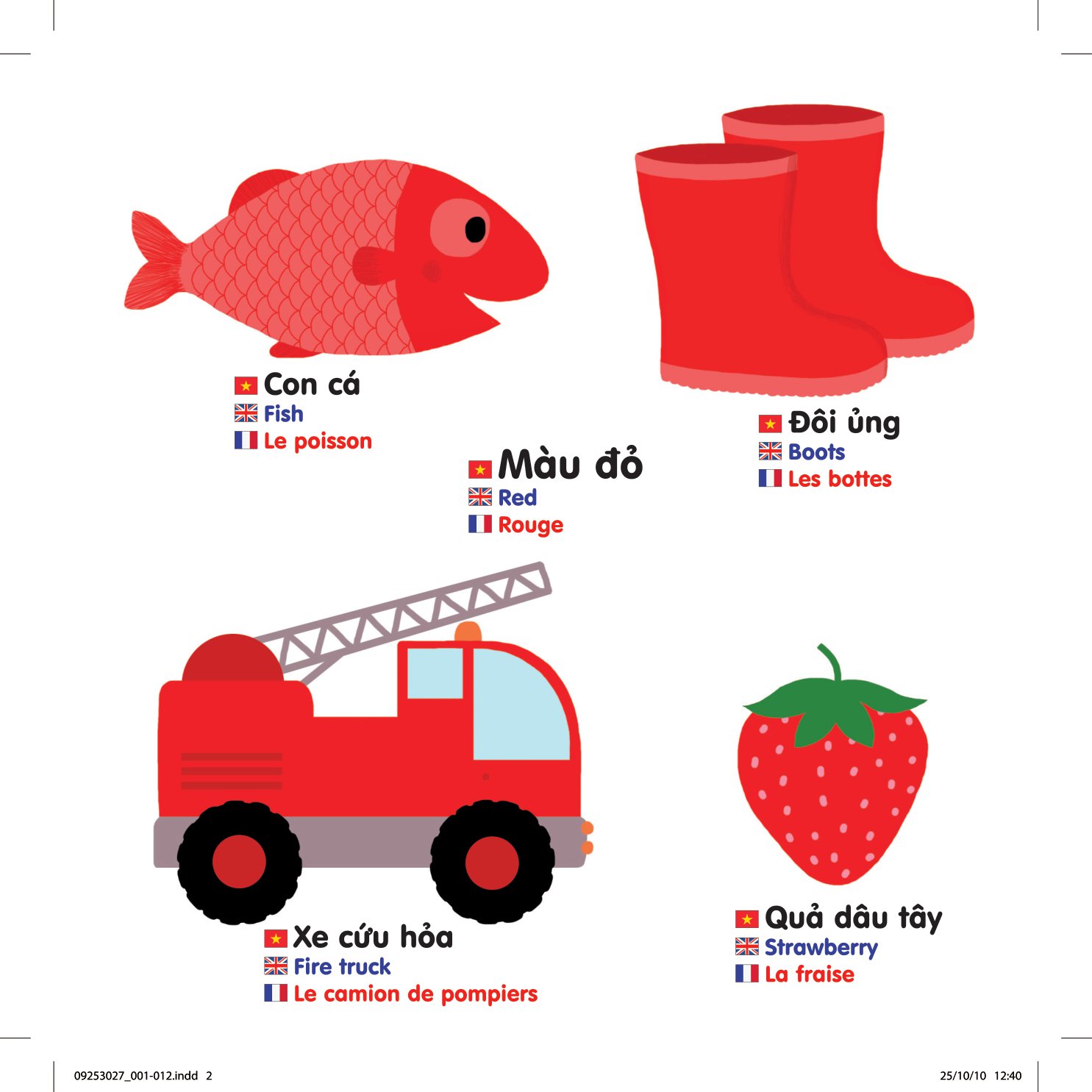 sách chuyển động thông minh đa ngữ việt - anh - pháp: màu sắc - colours - les couleurs (tái bản) - Ảnh 2