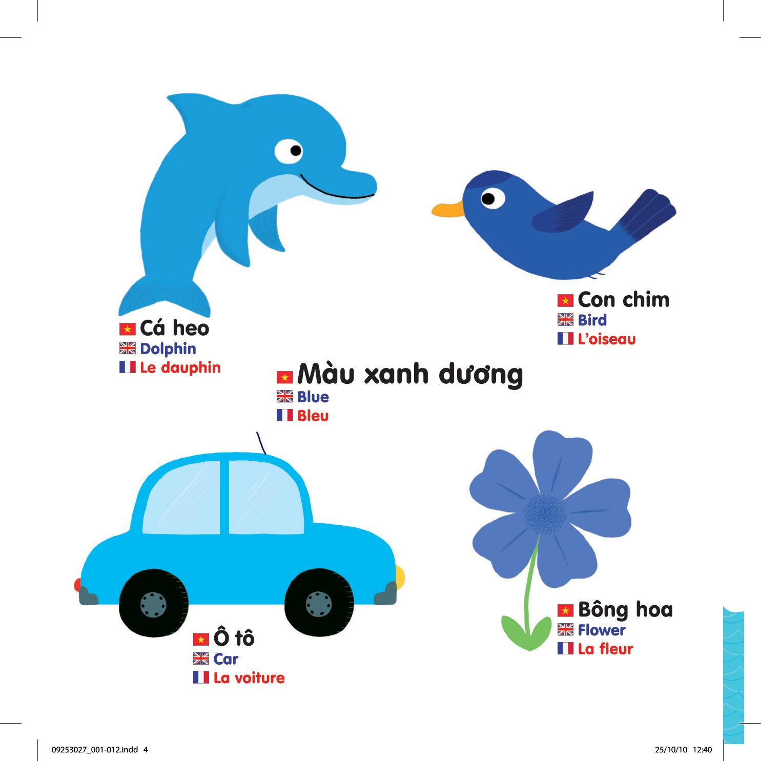 sách chuyển động thông minh đa ngữ việt - anh - pháp: màu sắc - colours - les couleurs (tái bản) - Ảnh 4