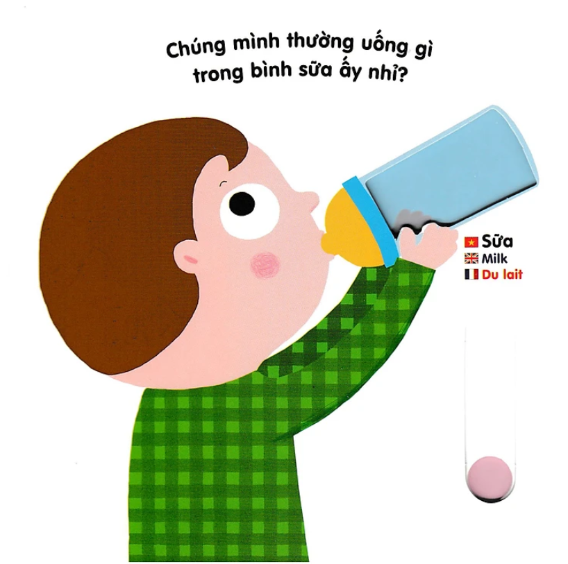 sách chuyển động thông minh đa ngữ việt - anh - pháp: thức ăn - foods - les aliments - Ảnh 4