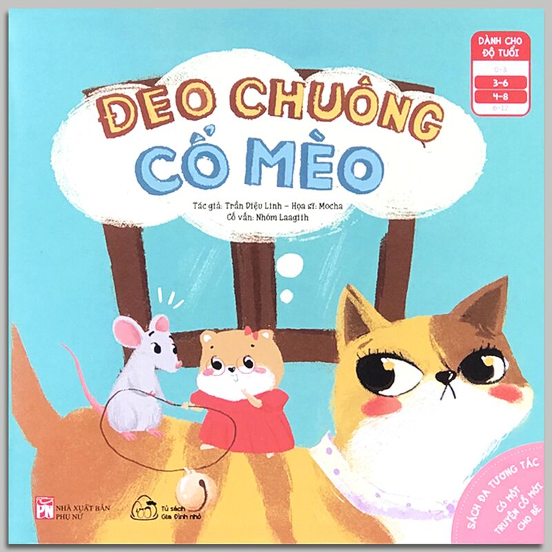 sách đa tương tác - có một truyện cổ mới cho bé: đeo chuông cổ mèo (dành cho bé 3-8 tuổi) - Ảnh 10