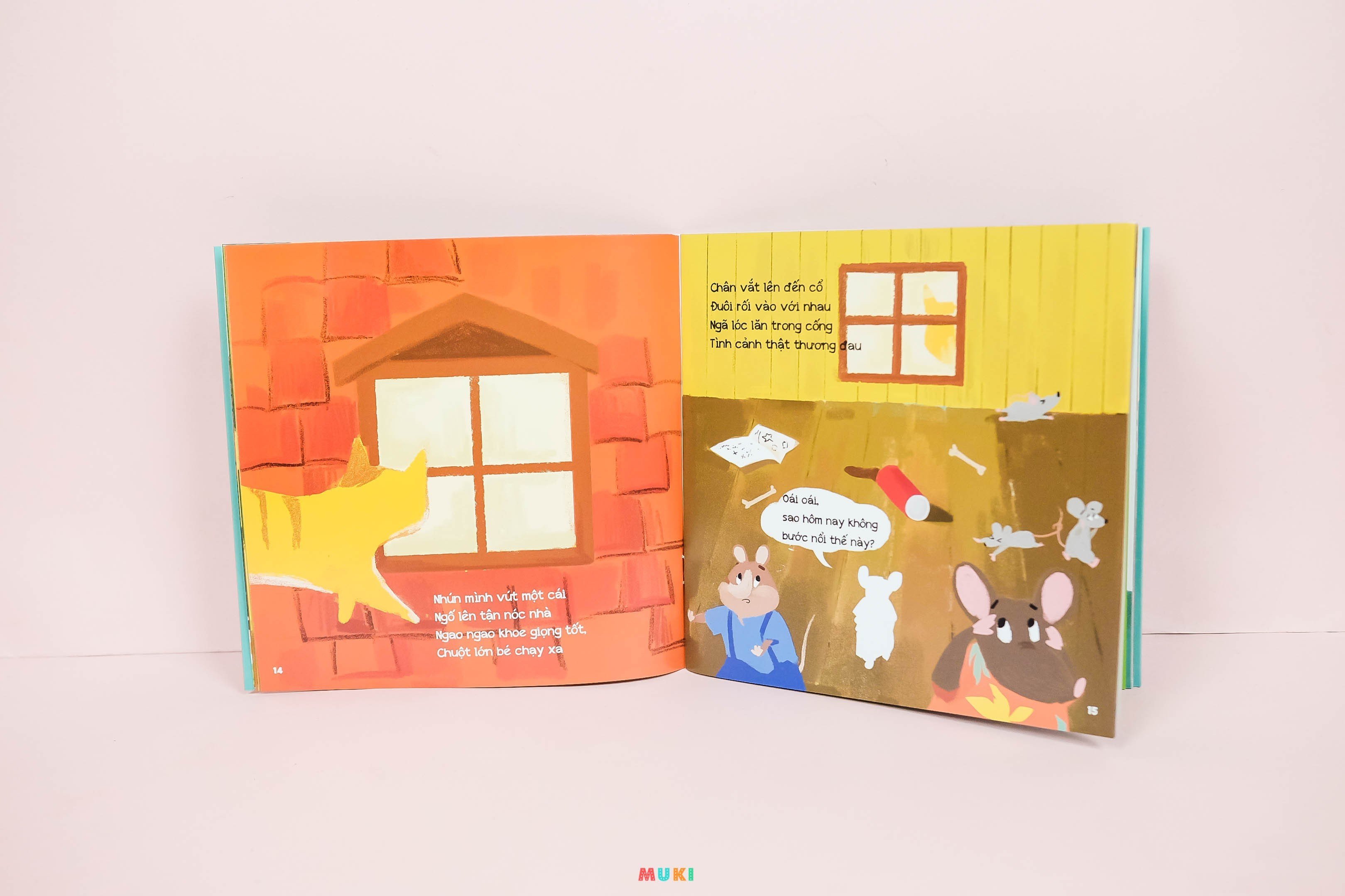 sách đa tương tác - có một truyện cổ mới cho bé: đeo chuông cổ mèo (dành cho bé 3-8 tuổi) - Ảnh 12
