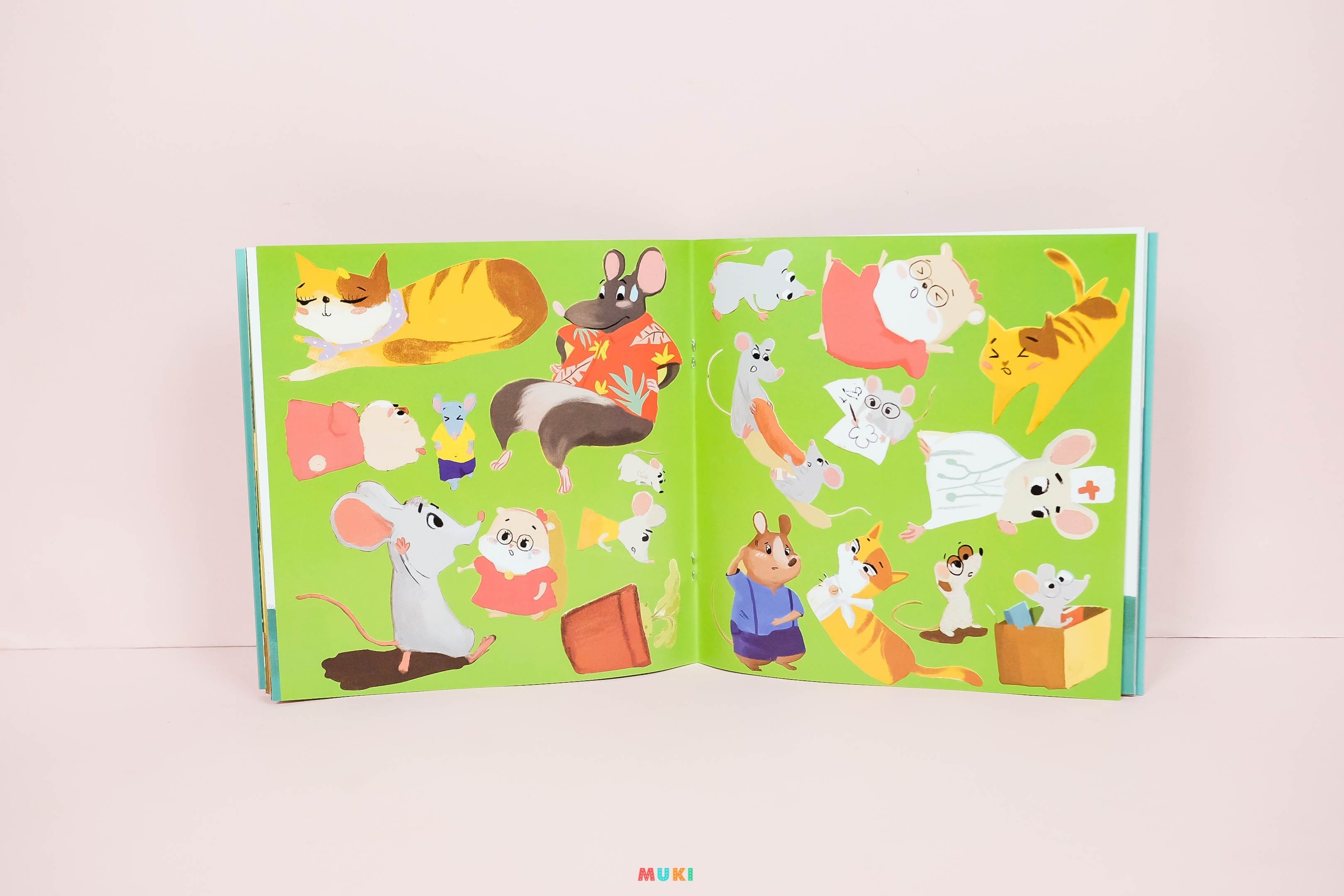 sách đa tương tác - có một truyện cổ mới cho bé: đeo chuông cổ mèo (dành cho bé 3-8 tuổi) - Ảnh 14