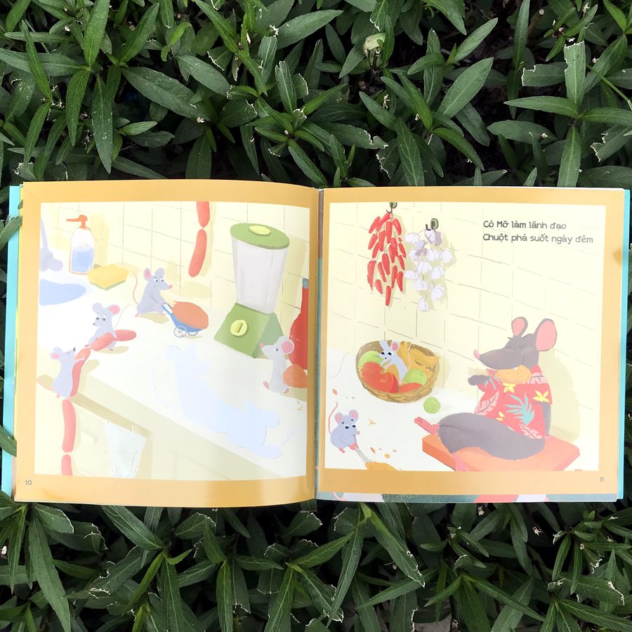 sách đa tương tác - có một truyện cổ mới cho bé: đeo chuông cổ mèo (dành cho bé 3-8 tuổi) - Ảnh 5