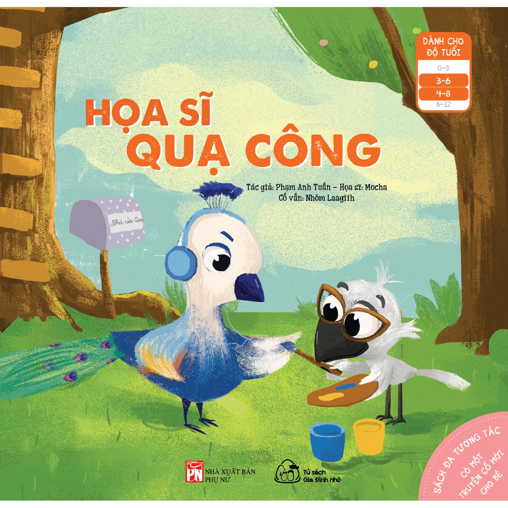 sách đa tương tác - có một truyện cổ mới cho bé: họa sĩ quạ công (dành cho bé 3-8 tuổi) - Ảnh 5