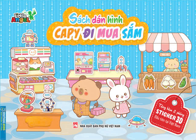 sách dán hình - capy đi mua sắm - Ảnh 2