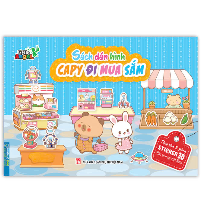 sách dán hình - capy đi mua sắm - Ảnh 3