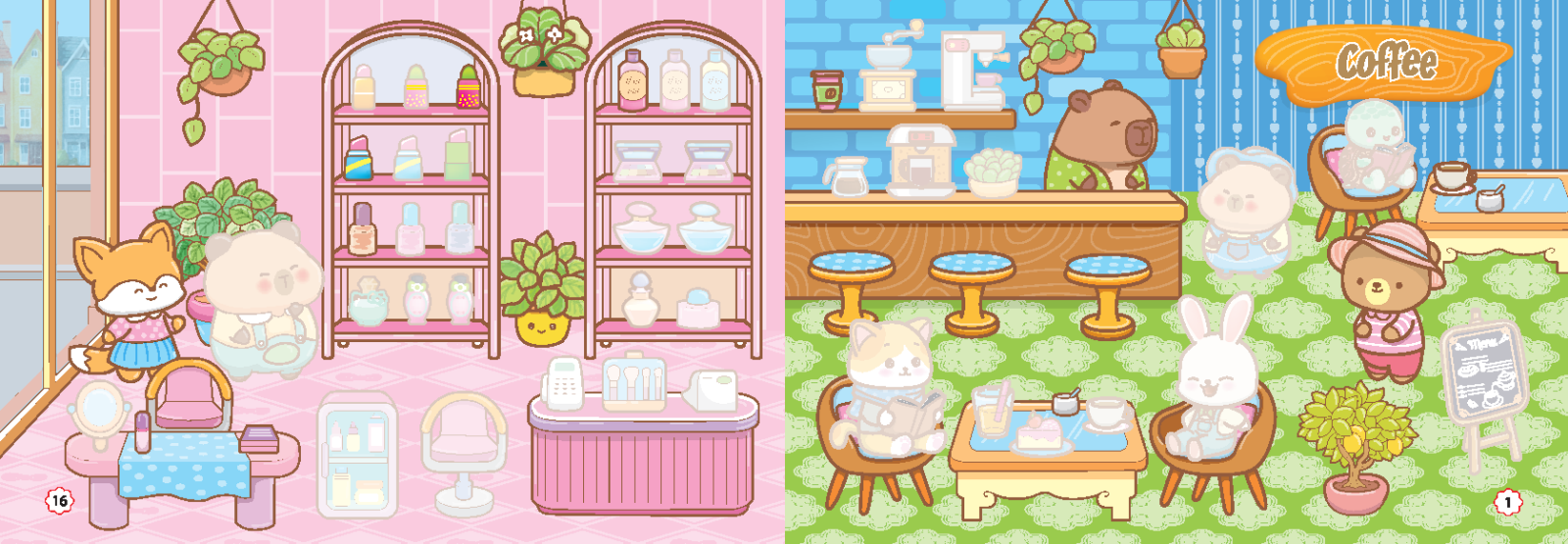 sách dán hình - capy đi mua sắm - Ảnh 4