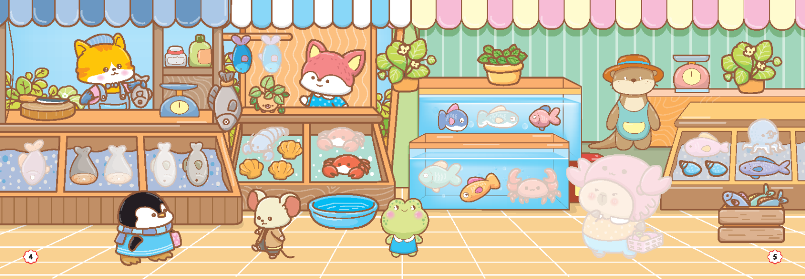 sách dán hình - capy đi mua sắm - Ảnh 6