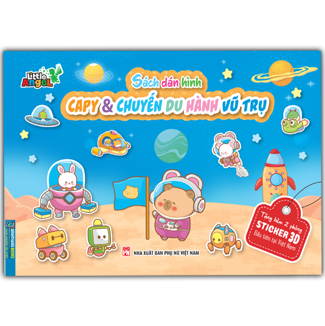Sách Dán Hình - Capy Và Chuyến Du Hành Vũ Trụ - Ảnh 3