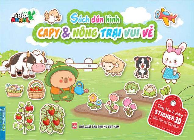 sách dán hình - capy và nông trại vui vẻ - Ảnh 2