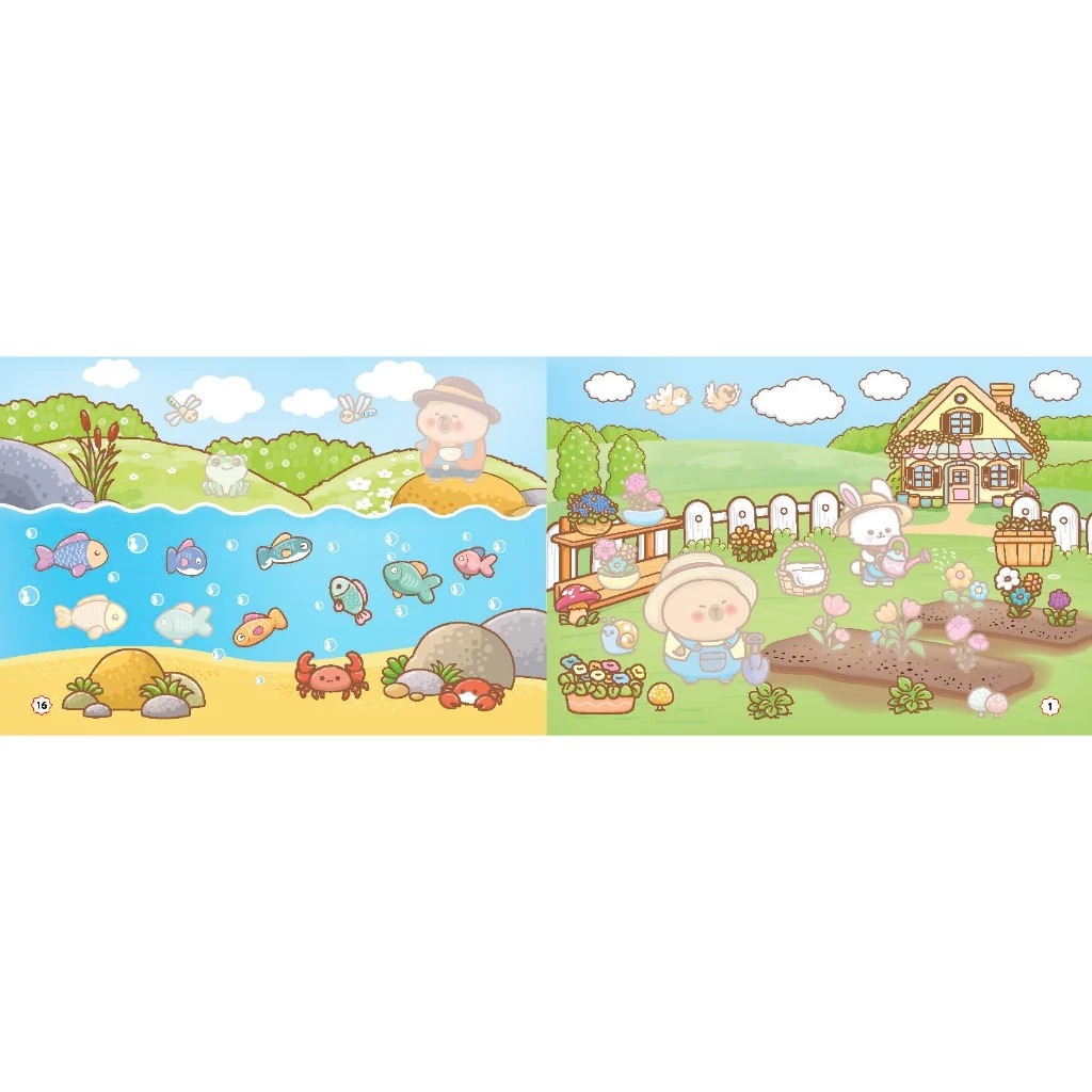 sách dán hình - capy và nông trại vui vẻ - Ảnh 4