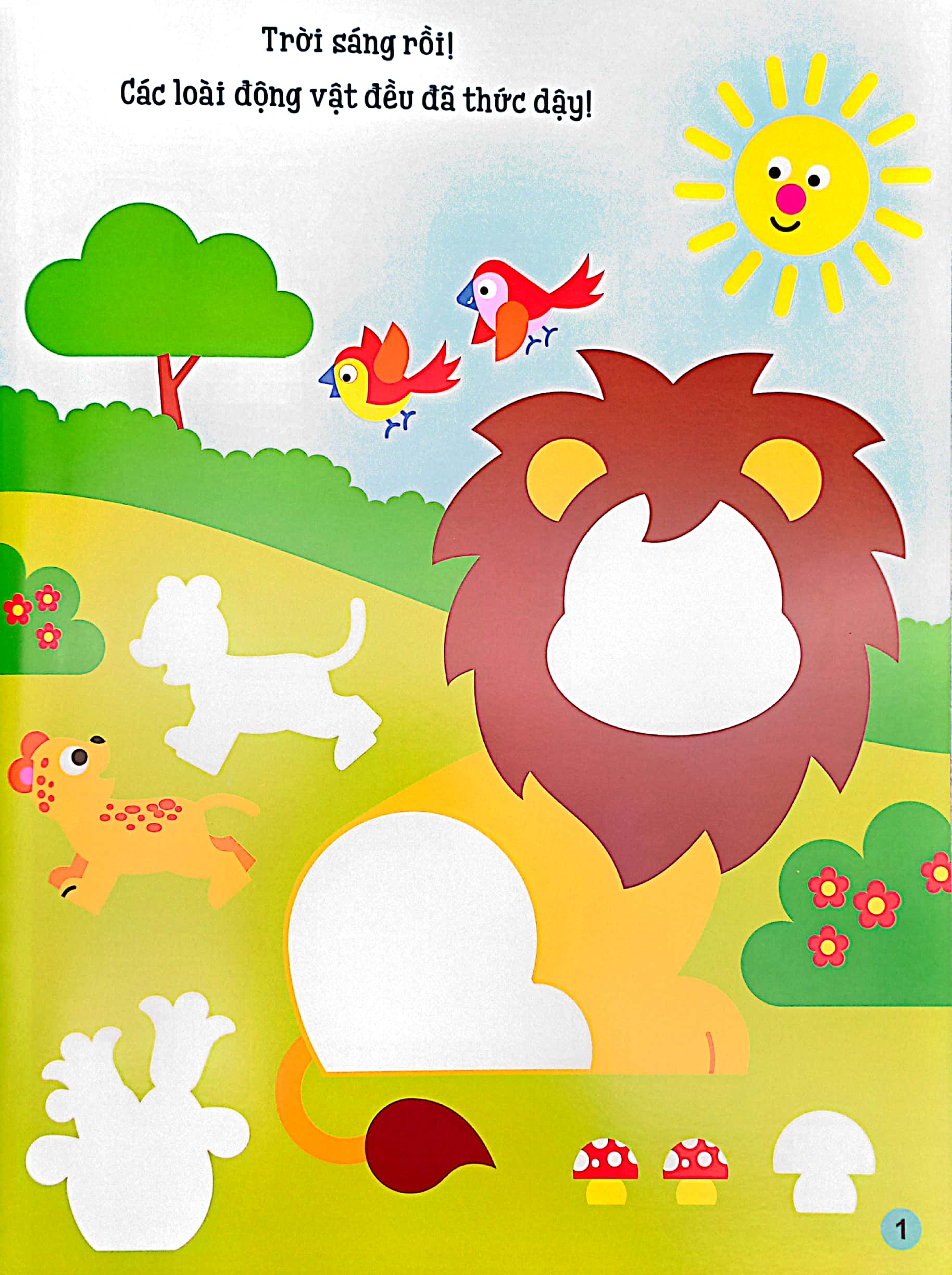 sách dán hình đầu đời cho bé - động vật hoang dã - Ảnh 3