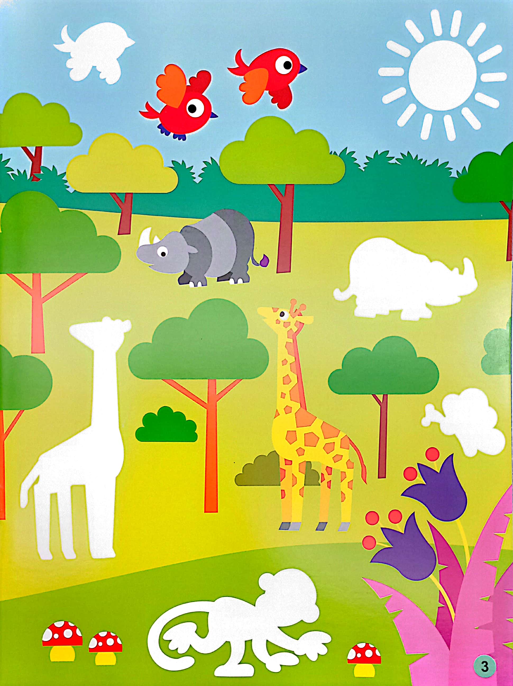 sách dán hình đầu đời cho bé - động vật hoang dã - Ảnh 5