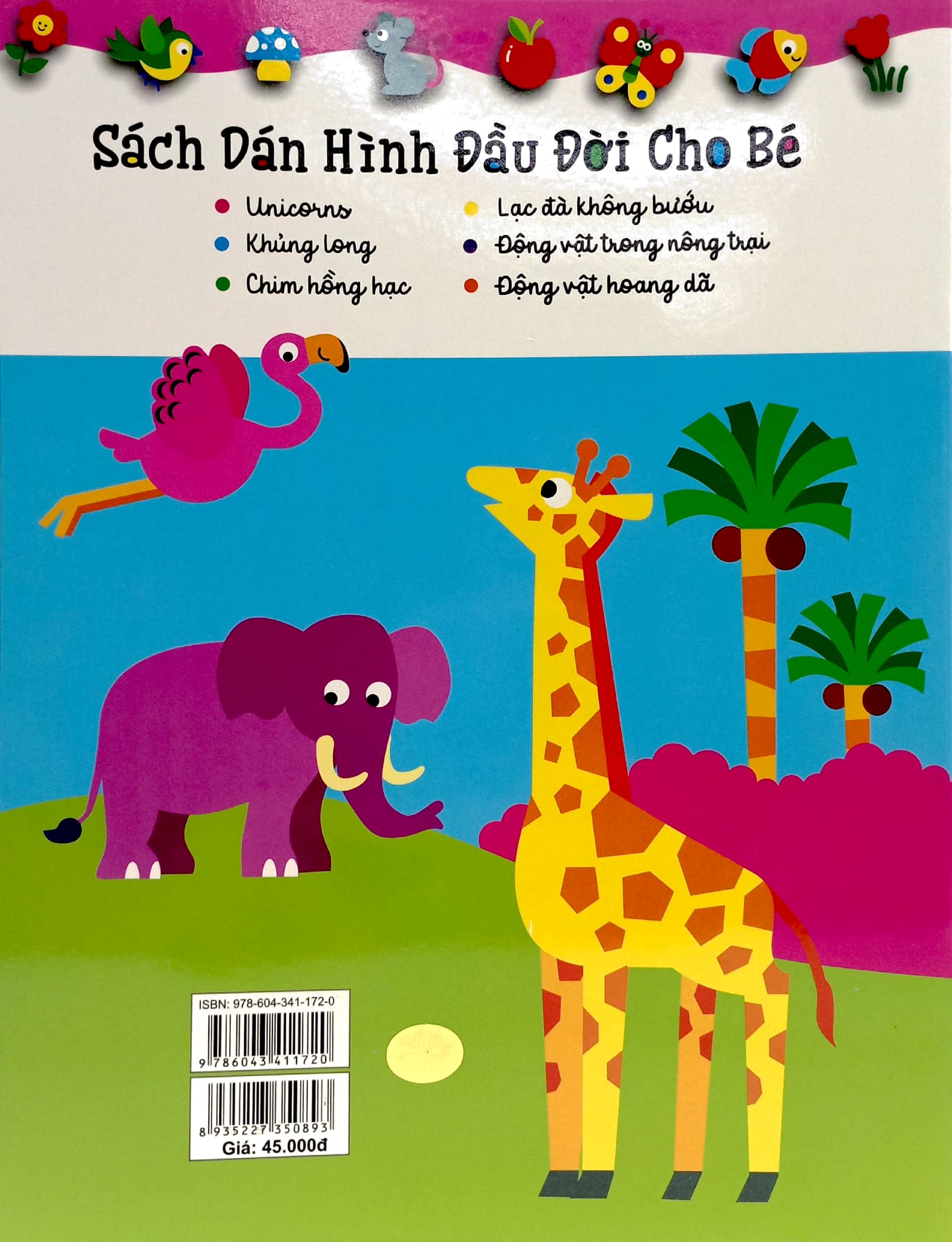 sách dán hình đầu đời cho bé - động vật hoang dã - Ảnh 6