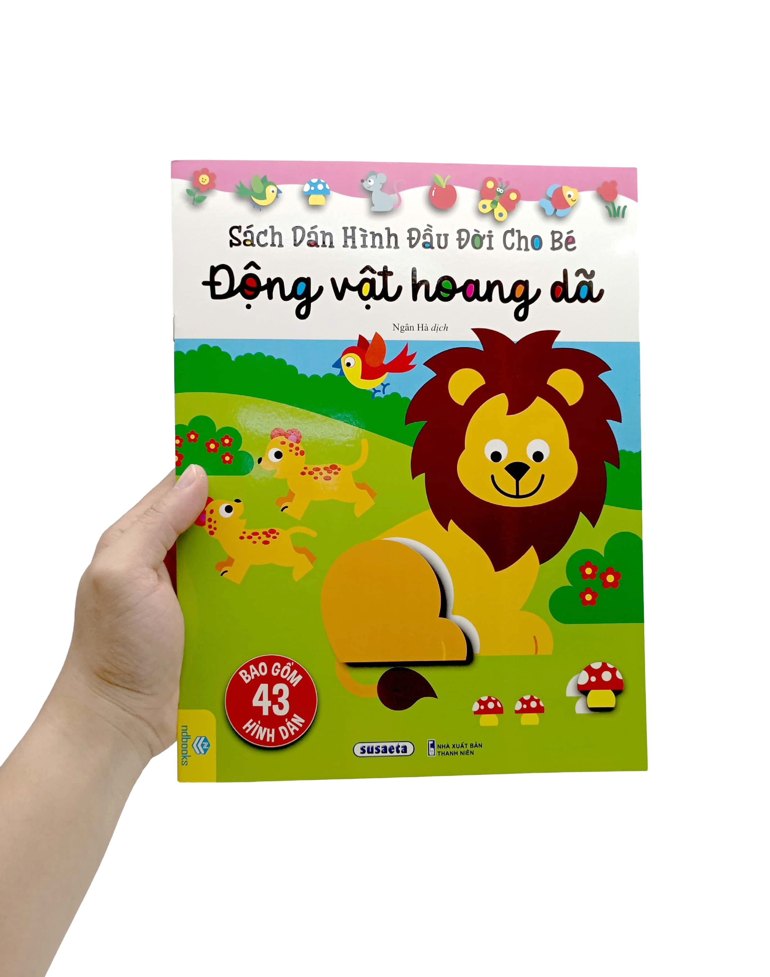 sách dán hình đầu đời cho bé - động vật hoang dã - Ảnh 7