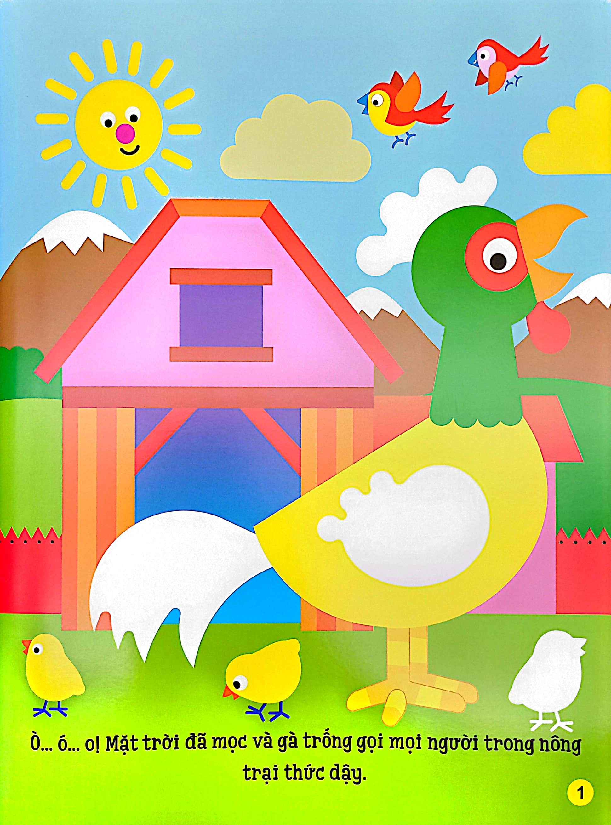 sách dán hình đầu đời cho bé - động vật trong nông trại - Ảnh 3