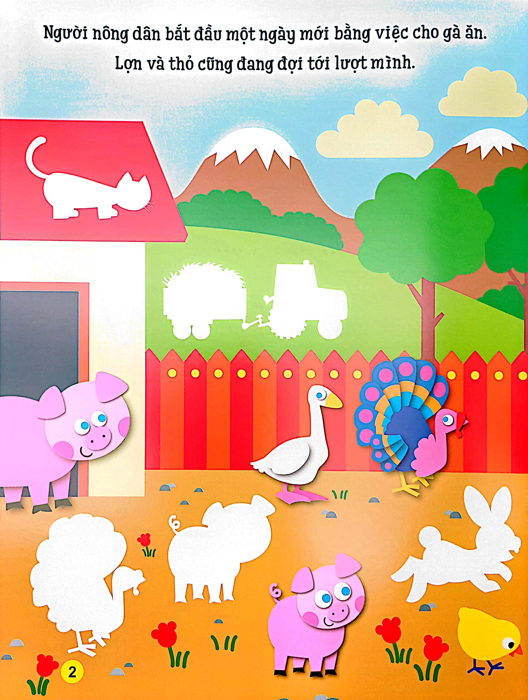 sách dán hình đầu đời cho bé - động vật trong nông trại - Ảnh 4