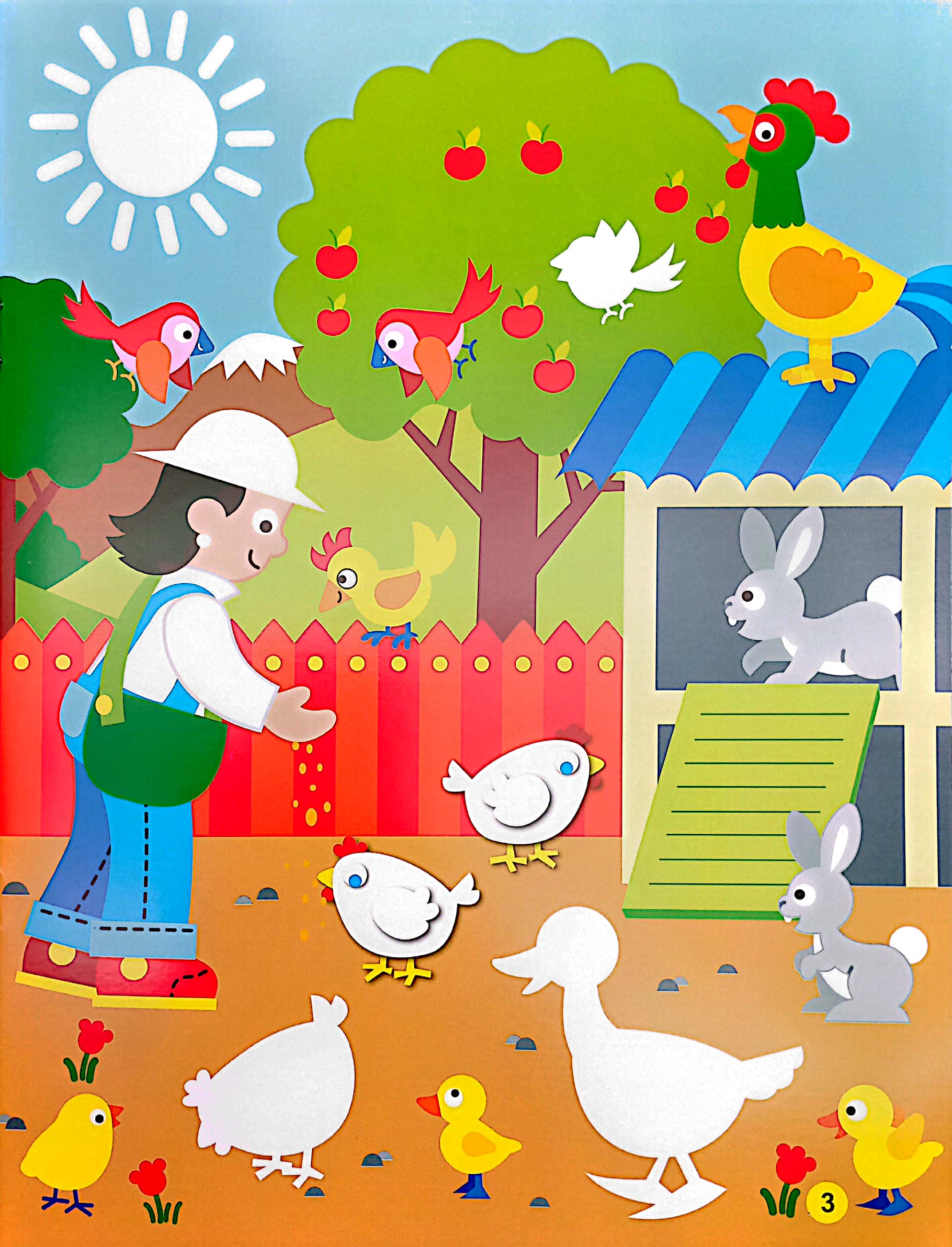 sách dán hình đầu đời cho bé - động vật trong nông trại - Ảnh 5