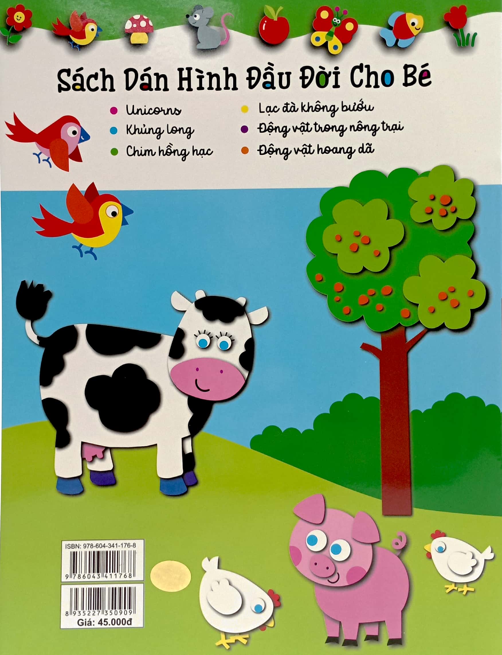sách dán hình đầu đời cho bé - động vật trong nông trại - Ảnh 6