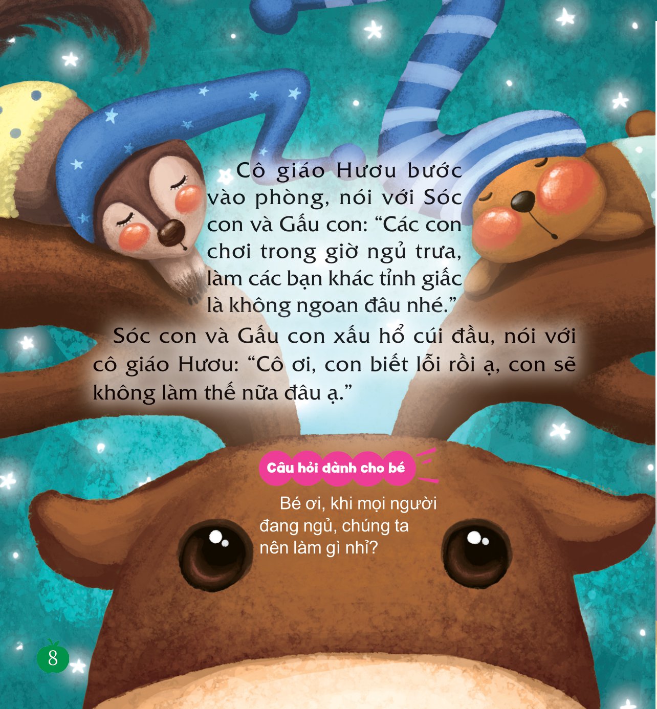 sách dán hình dạy trẻ thói quen tốt - giữ trật tự khi đi ngủ - Ảnh 7
