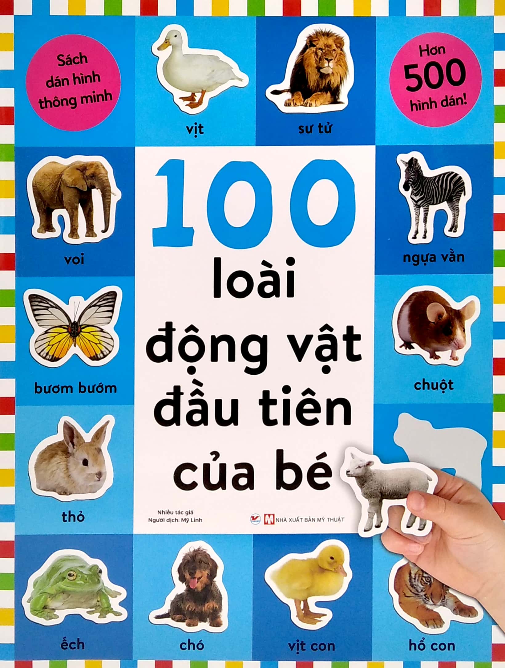 sách dán hình thông minh - 100 loài động vật đầu tiên của bé - Ảnh 2