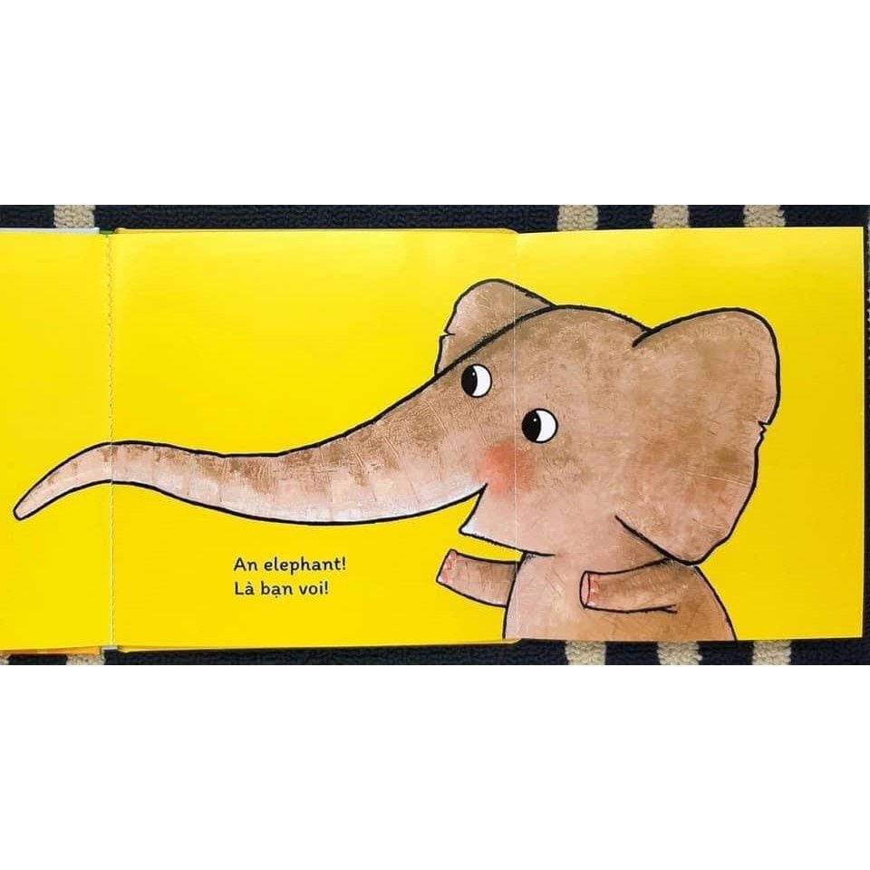 sách đố vui lật giở song ngữ - đoán xem ai? - bìa cứng - Ảnh 3