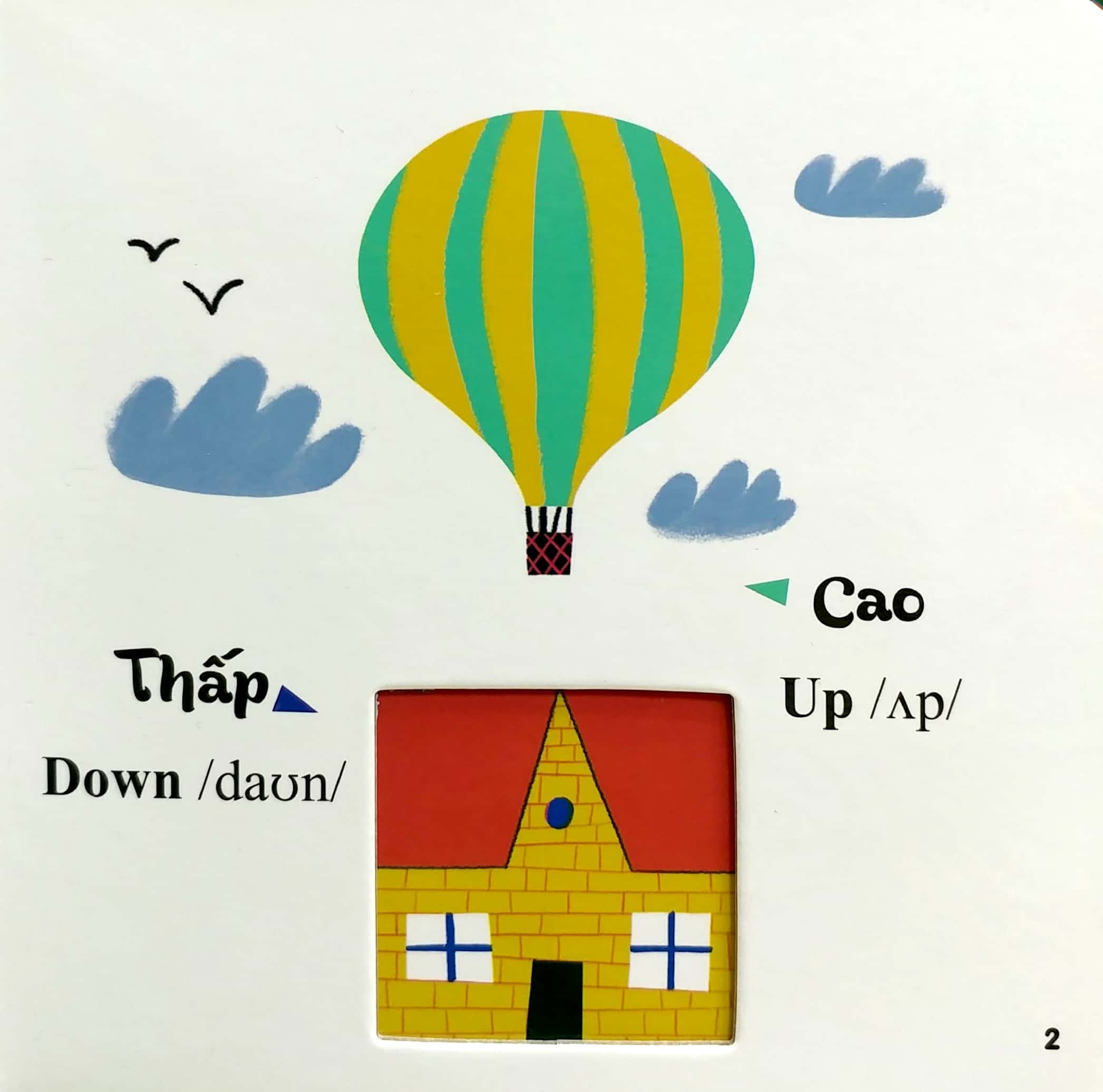 sách đục trổ thông minh - những từ vựng đầu đời của bé - my first words - sự tương phản - opposites - Ảnh 4