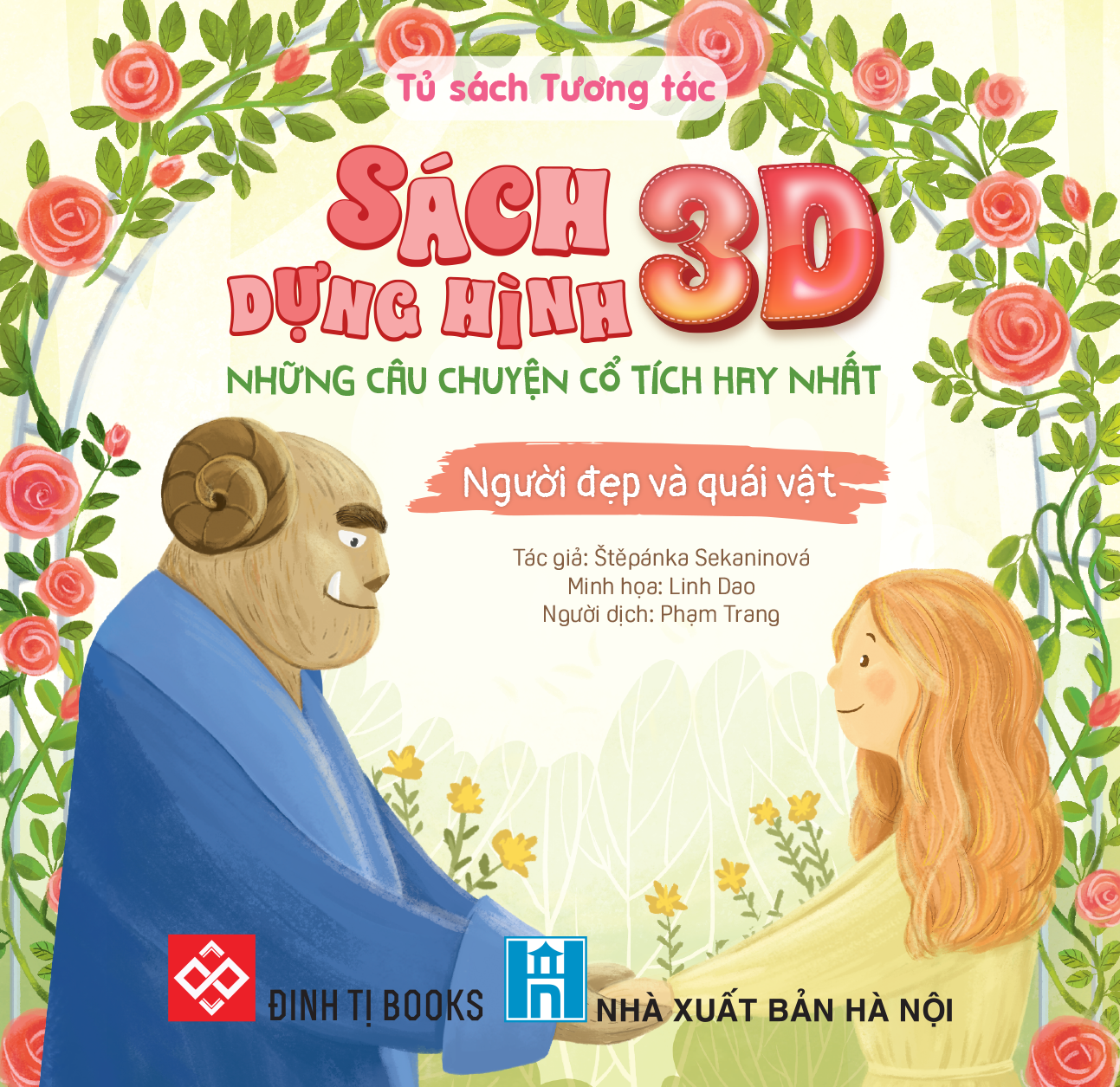 Sach Dung Hinh 3D - Nhung Cau Chuyen Co Tich Hay Nhat - Nguoi Dep Va Quai Vat - Bia Cung - Ảnh 3