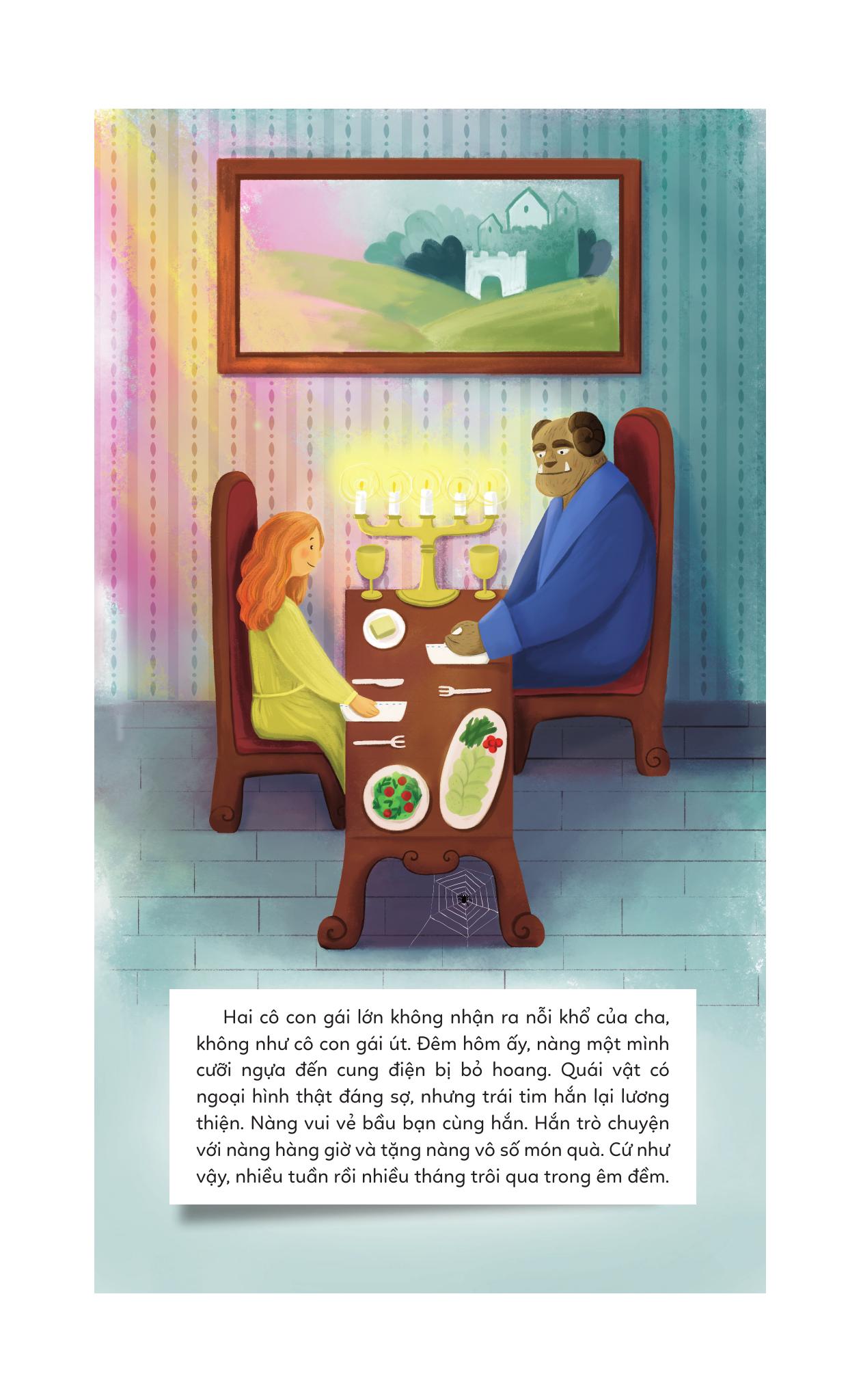 Sach Dung Hinh 3D - Nhung Cau Chuyen Co Tich Hay Nhat - Nguoi Dep Va Quai Vat - Bia Cung - Ảnh 4