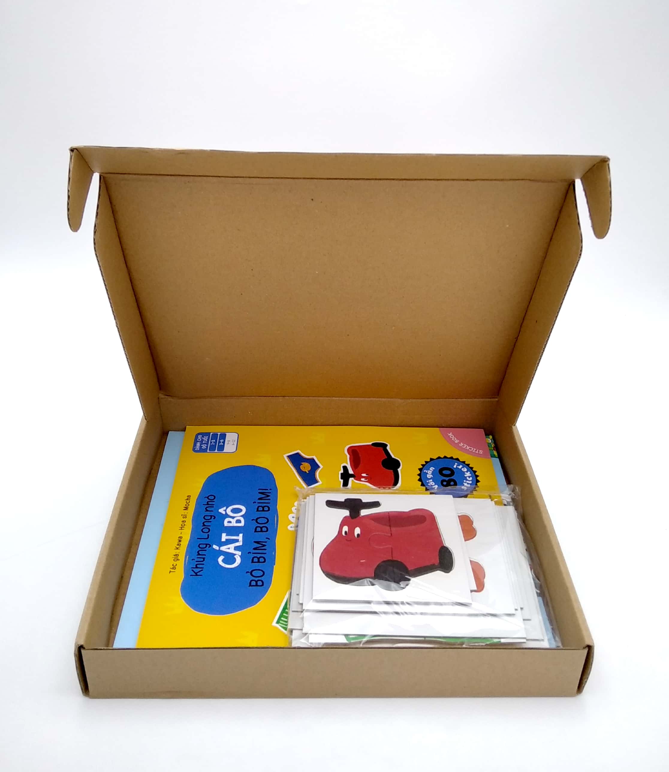 sách ehon - khủng long nhỏ - cái bô bỏ bỉm, bỏ bỉm! (hộp sách + puzzle + thước đo chiều cao) - Ảnh 7