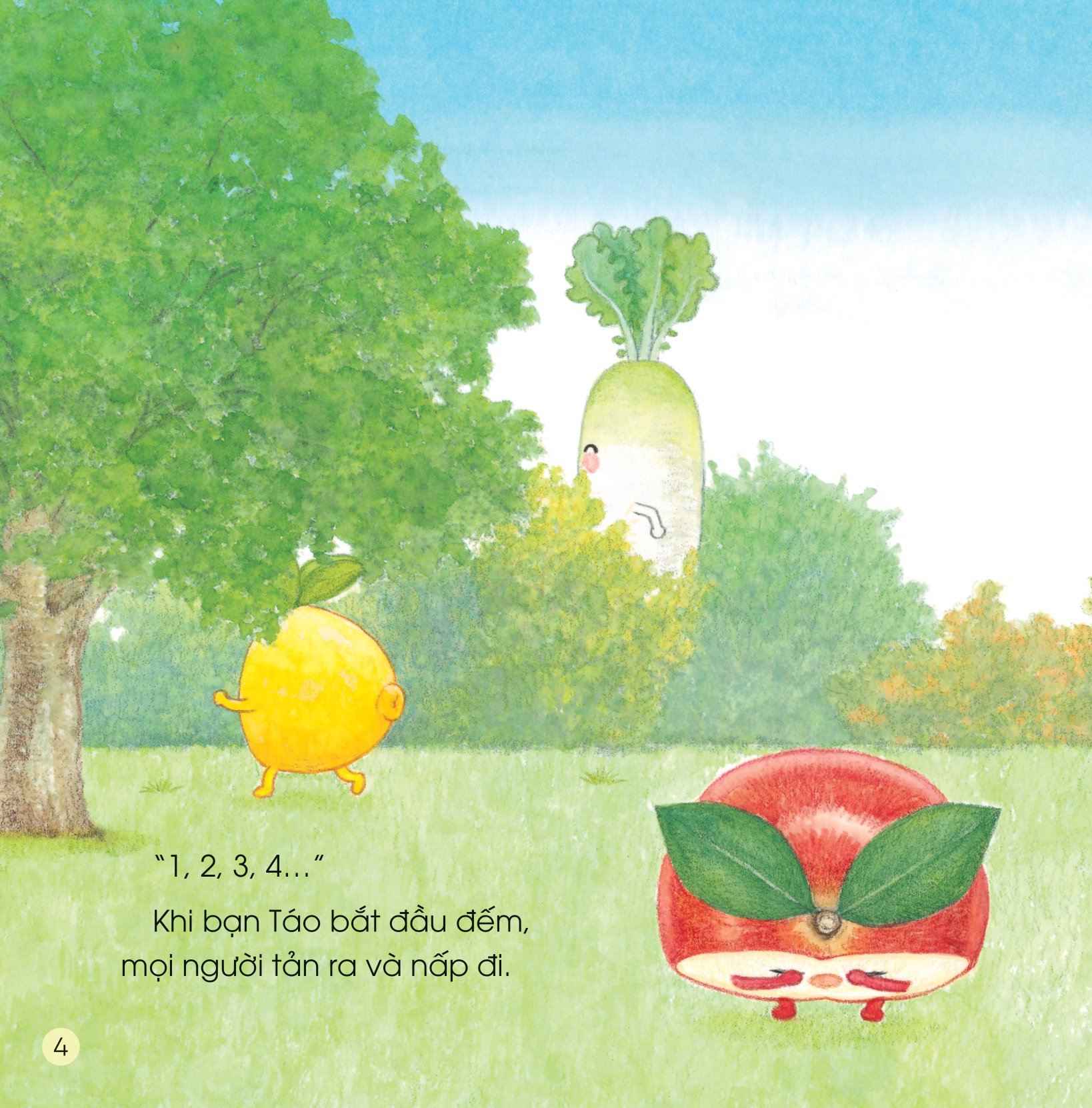 sách ehon - sức mạnh của những người bạn trái cây - cùng bạn chuối tiêu diệt đàn ruồi - Ảnh 5