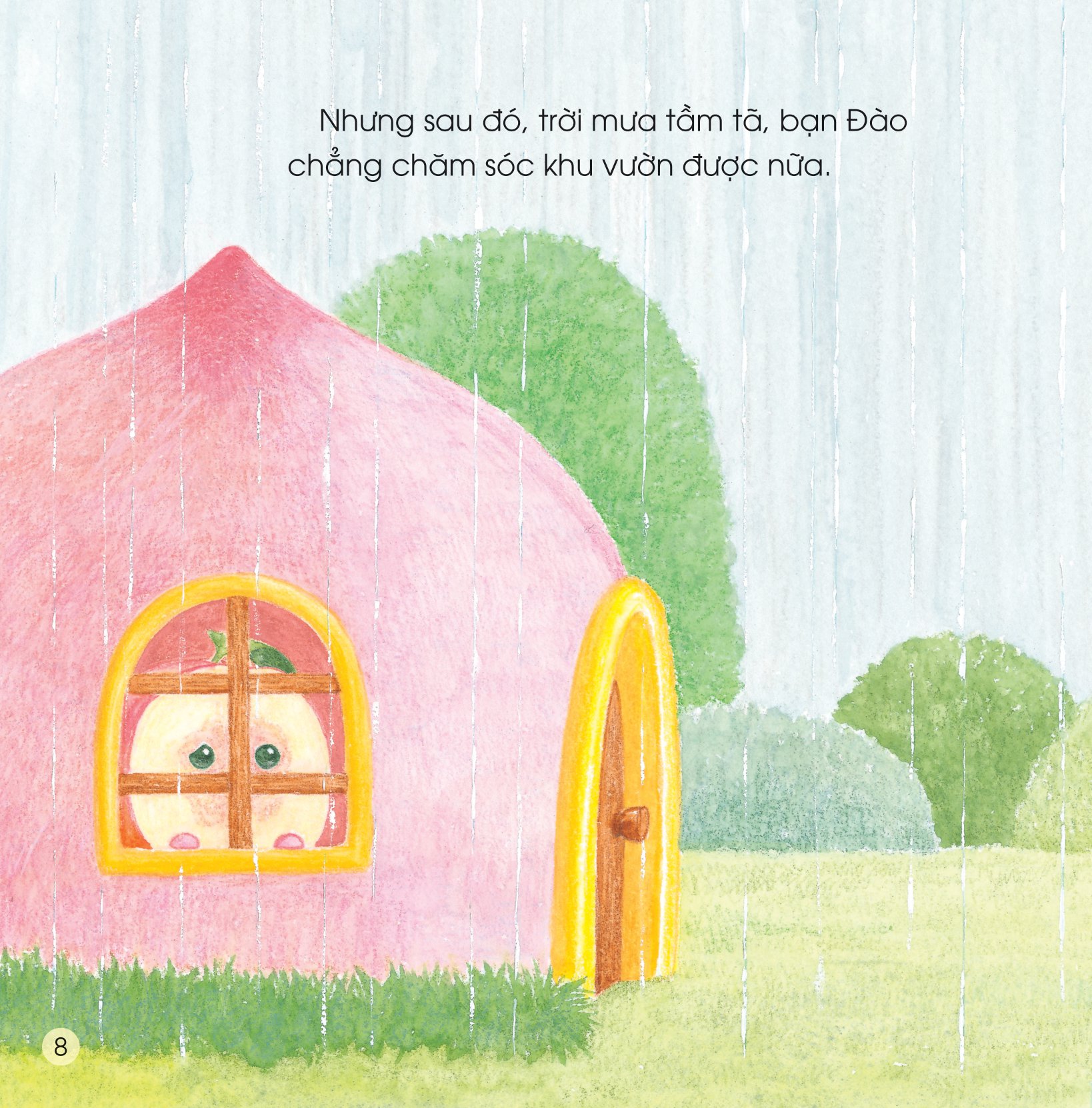 sách ehon - sức mạnh của những người bạn trái cây - dũng sĩ đào đuổi sên khổng lồ - Ảnh 9