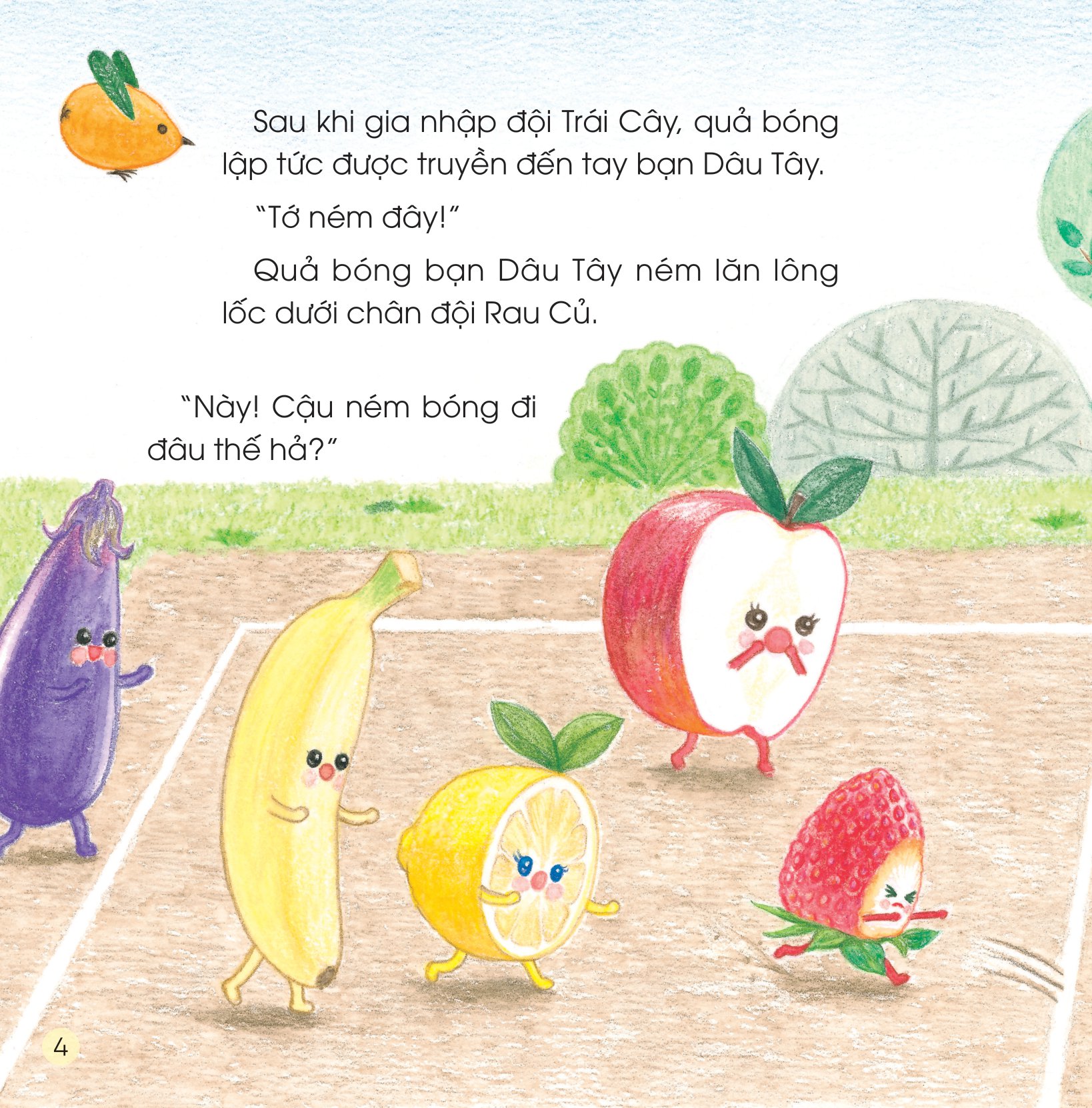 sách ehon - sức mạnh của những người bạn trái cây - giải cứu dâu tây khỏi quái vật nấm mốc - Ảnh 5