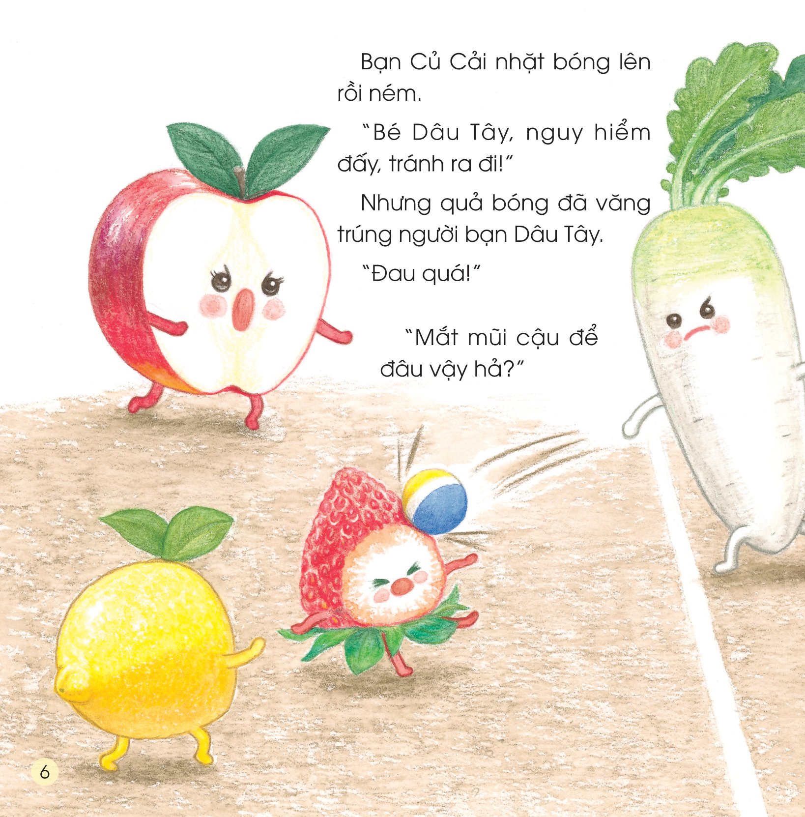 sách ehon - sức mạnh của những người bạn trái cây - giải cứu dâu tây khỏi quái vật nấm mốc - Ảnh 7