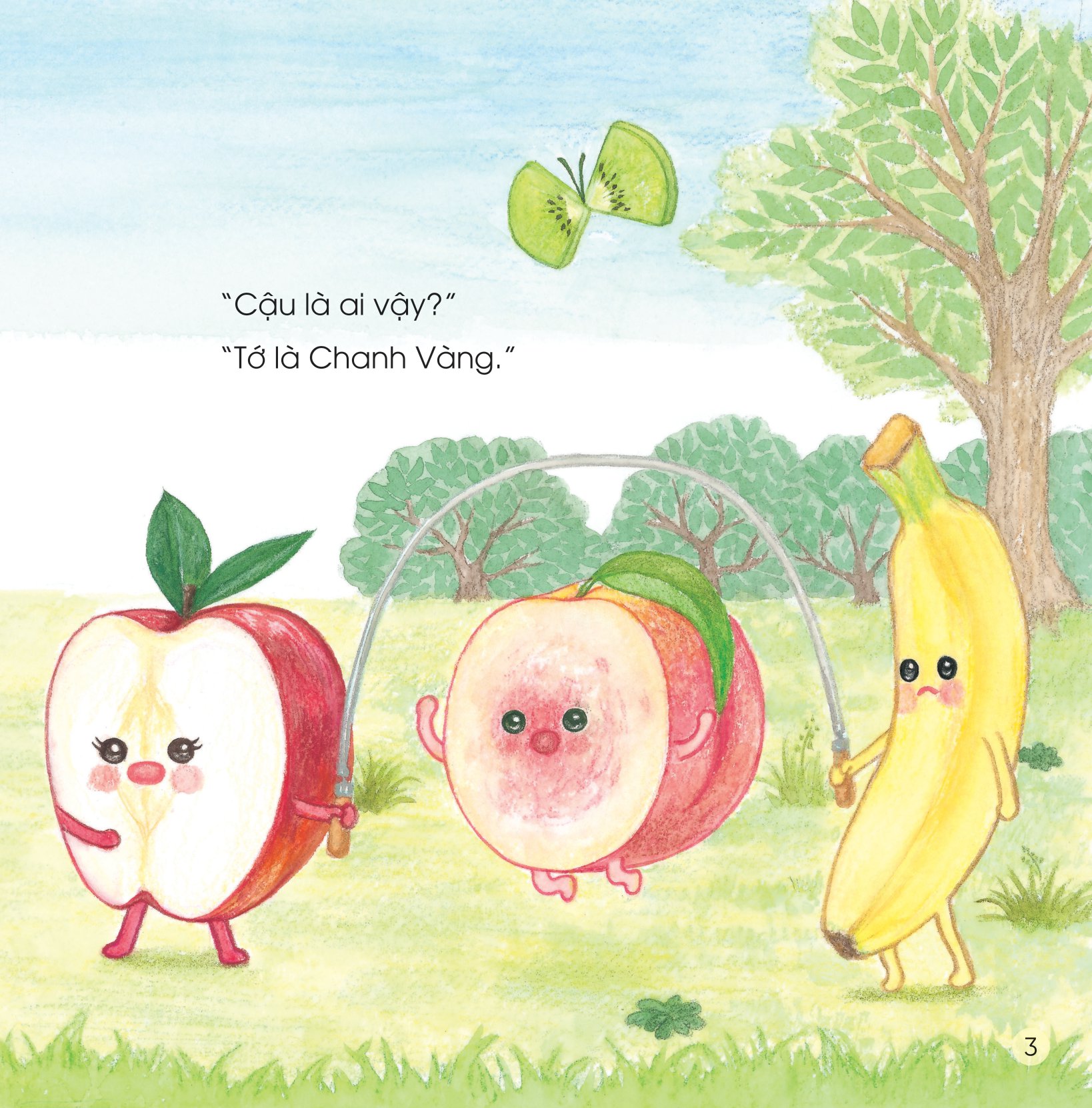 sách ehon - sức mạnh của những người bạn trái cây - hiệp sĩ chanh đánh bay mùi hôi - Ảnh 4