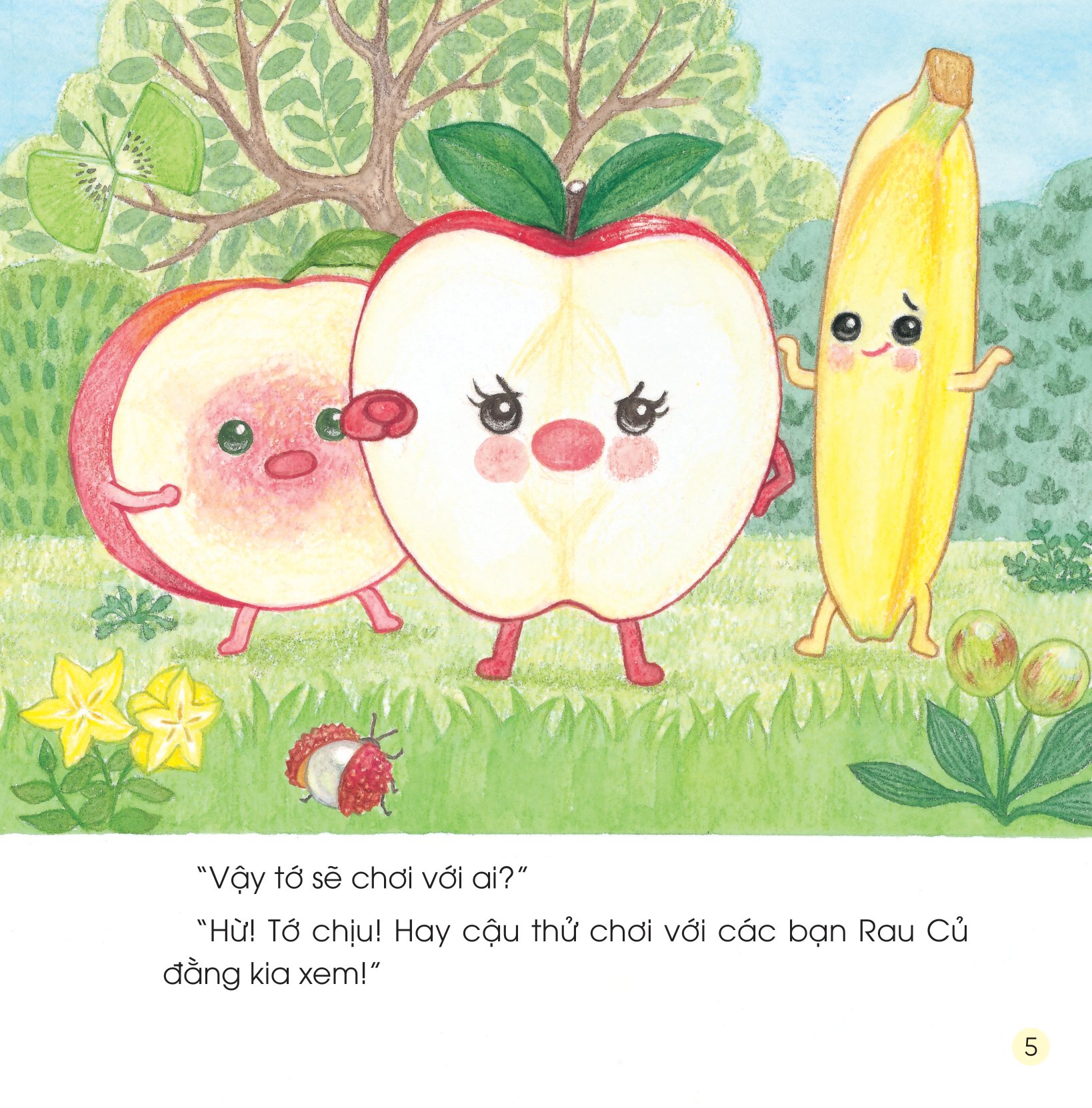 sách ehon - sức mạnh của những người bạn trái cây - hiệp sĩ chanh đánh bay mùi hôi - Ảnh 6