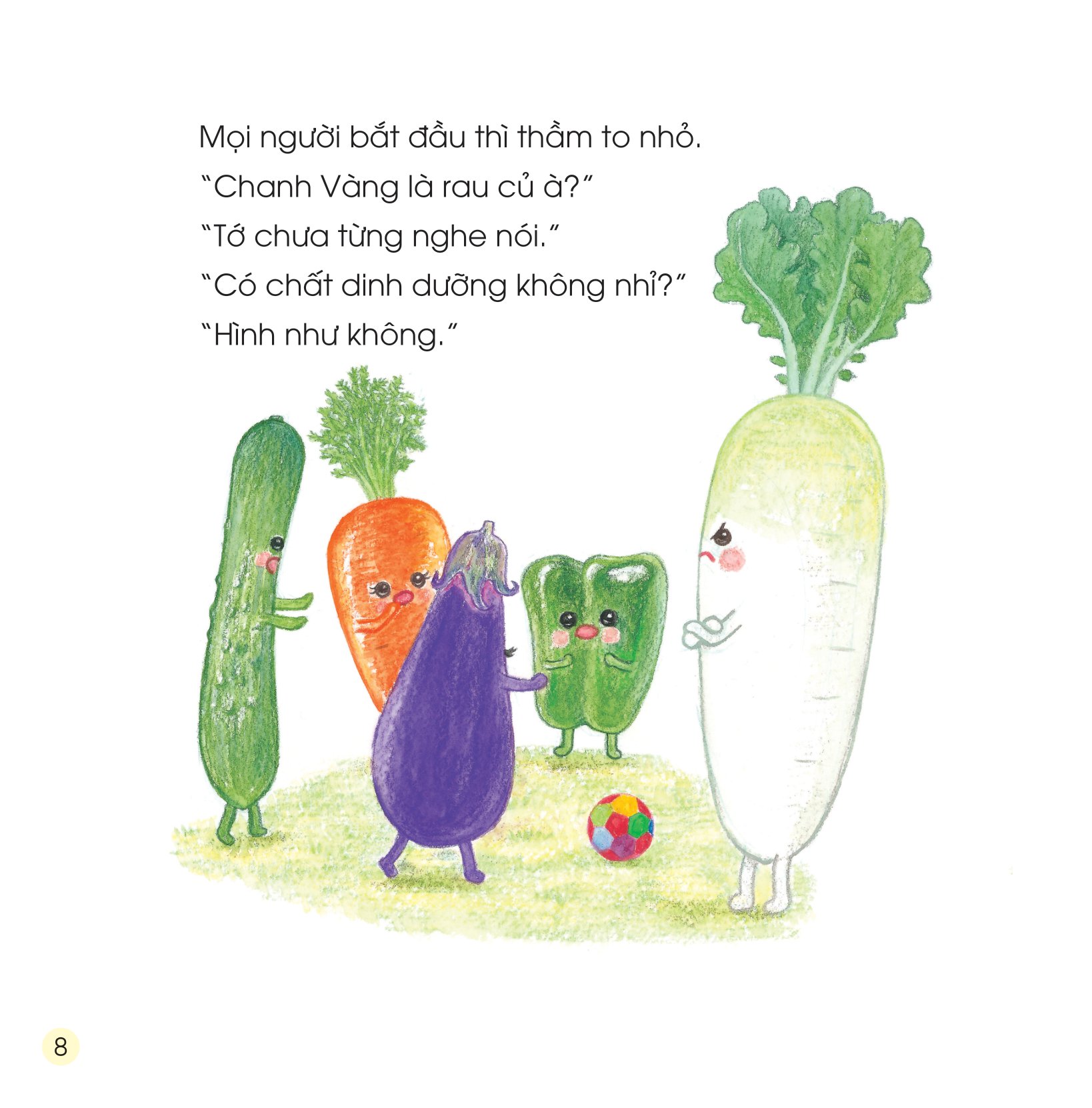 sách ehon - sức mạnh của những người bạn trái cây - hiệp sĩ chanh đánh bay mùi hôi - Ảnh 9