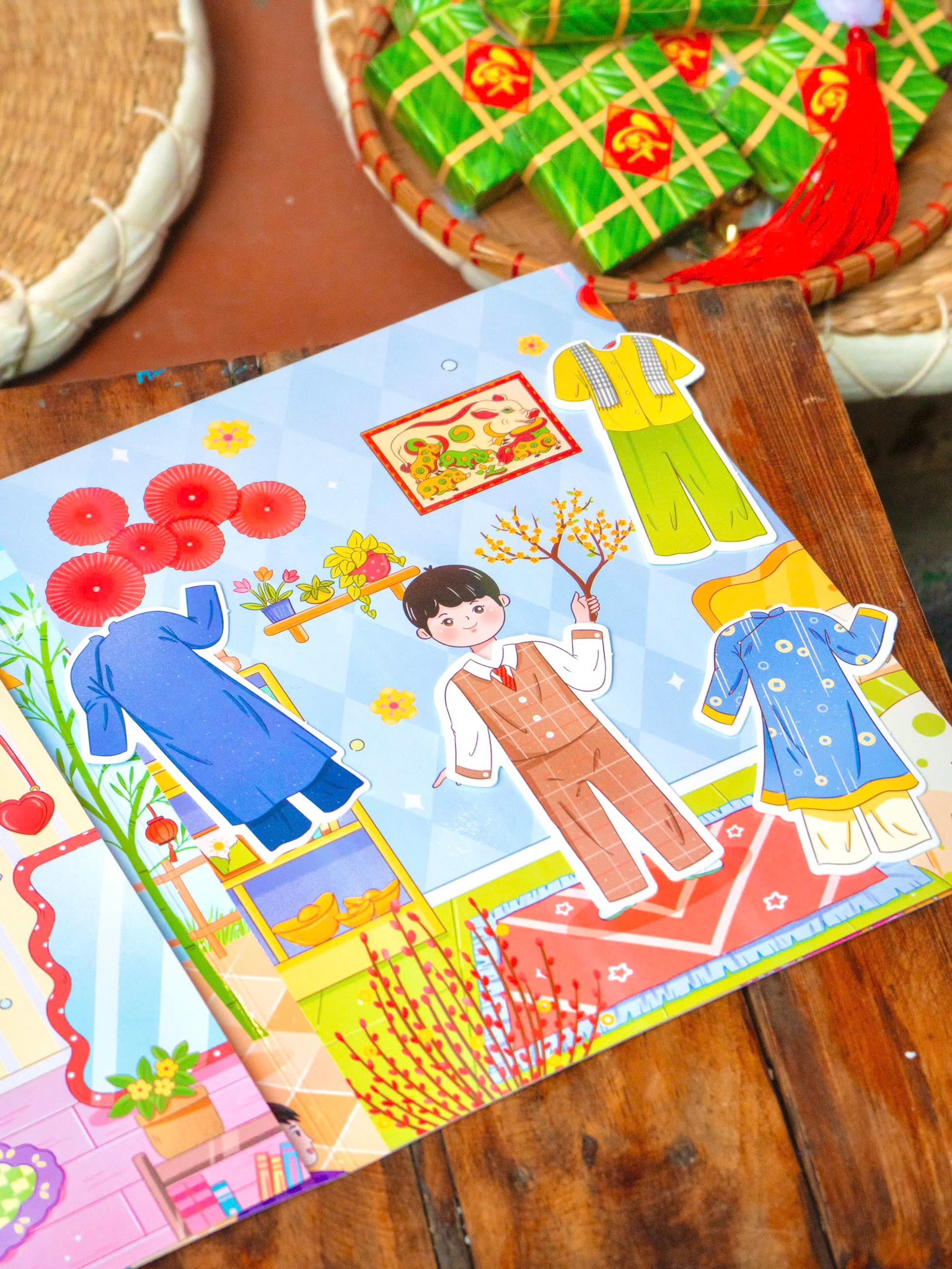 Sach Khong Lo Ve Tet - Em Di Cho Tet - Bia Cung - Ảnh 13