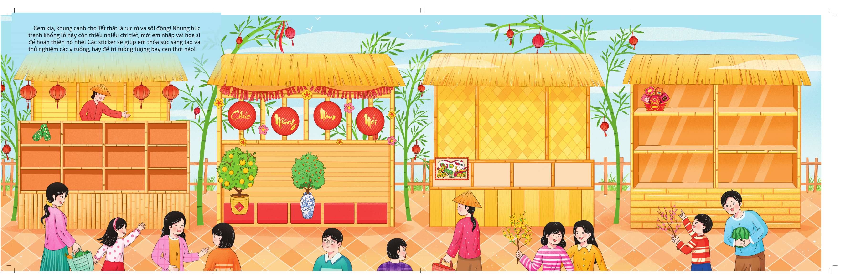 Sach Khong Lo Ve Tet - Em Di Cho Tet - Bia Cung - Ảnh 16