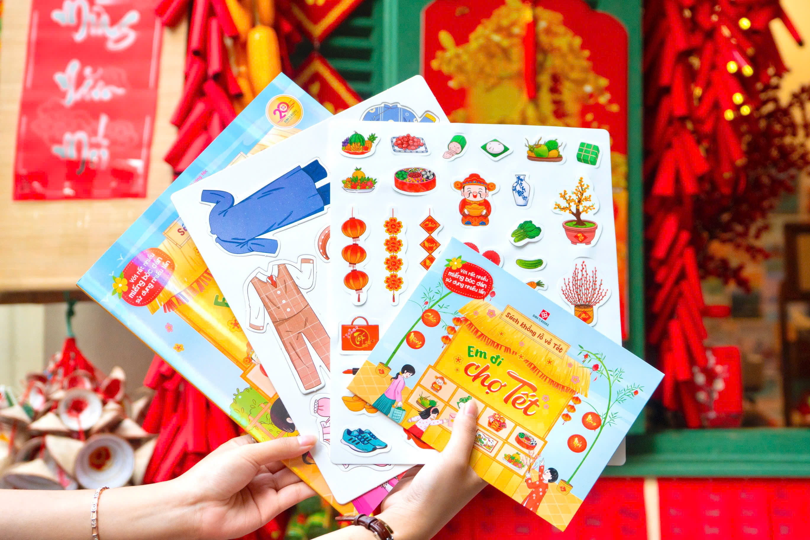 Sach Khong Lo Ve Tet - Em Di Cho Tet - Bia Cung - Ảnh 3