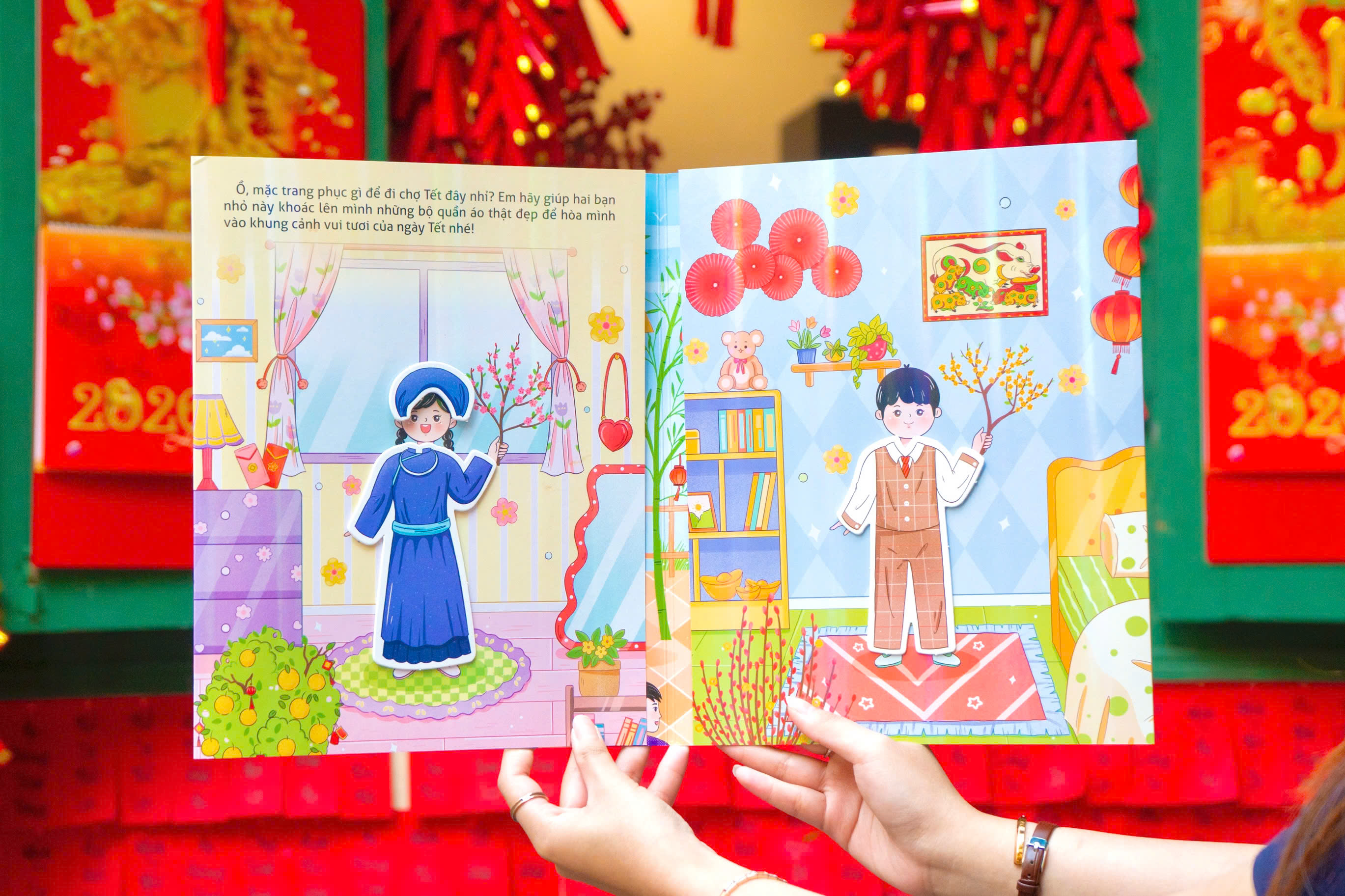 Sach Khong Lo Ve Tet - Em Di Cho Tet - Bia Cung - Ảnh 7