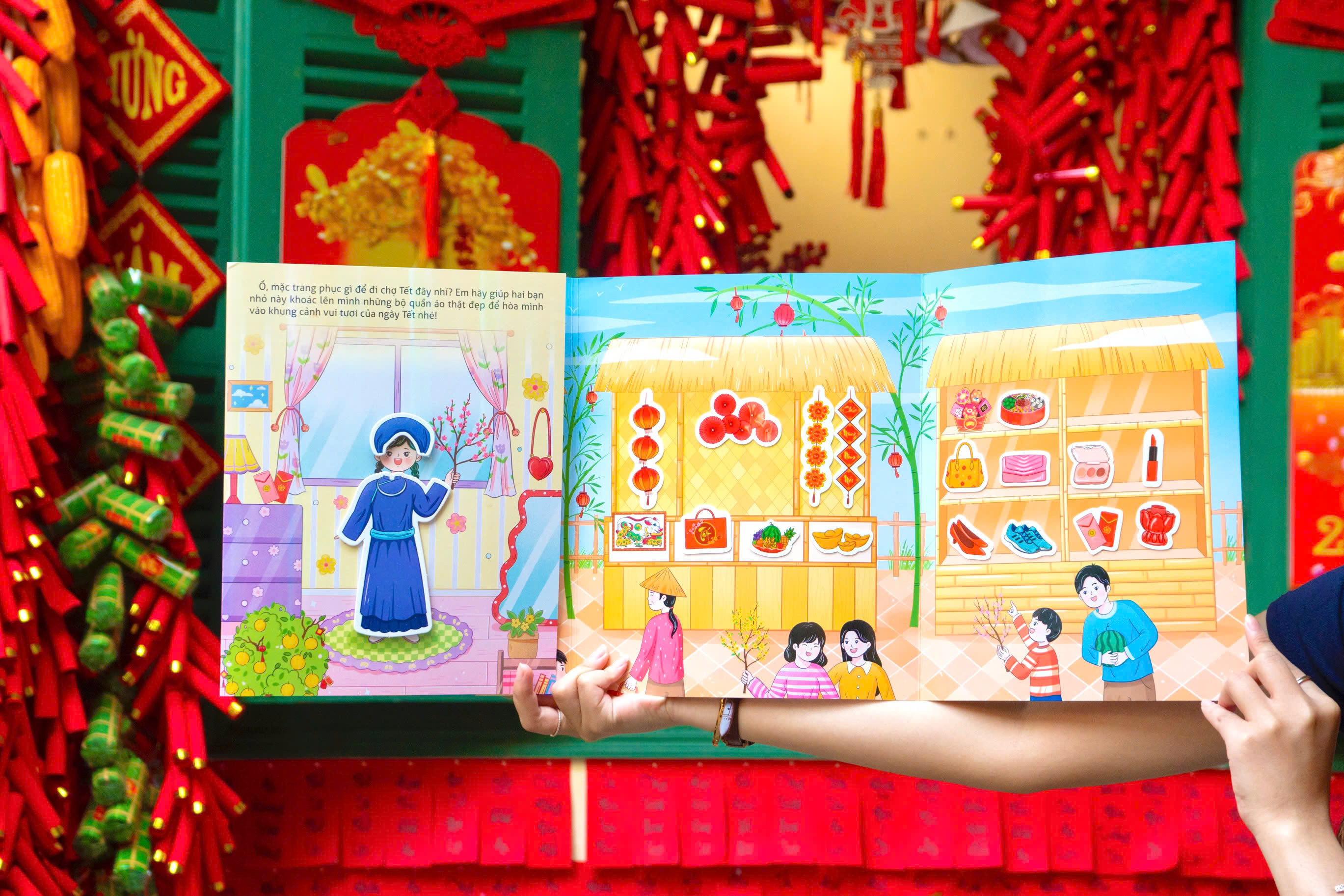 Sach Khong Lo Ve Tet - Em Di Cho Tet - Bia Cung - Ảnh 8