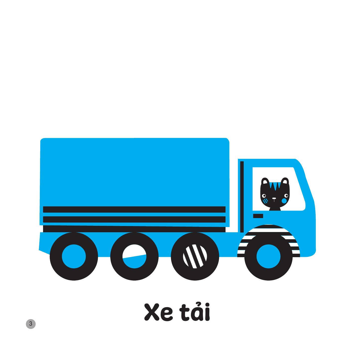 sách kích thích thị giác và xúc giác - phương tiện giao thông - bìa cứng - Ảnh 5